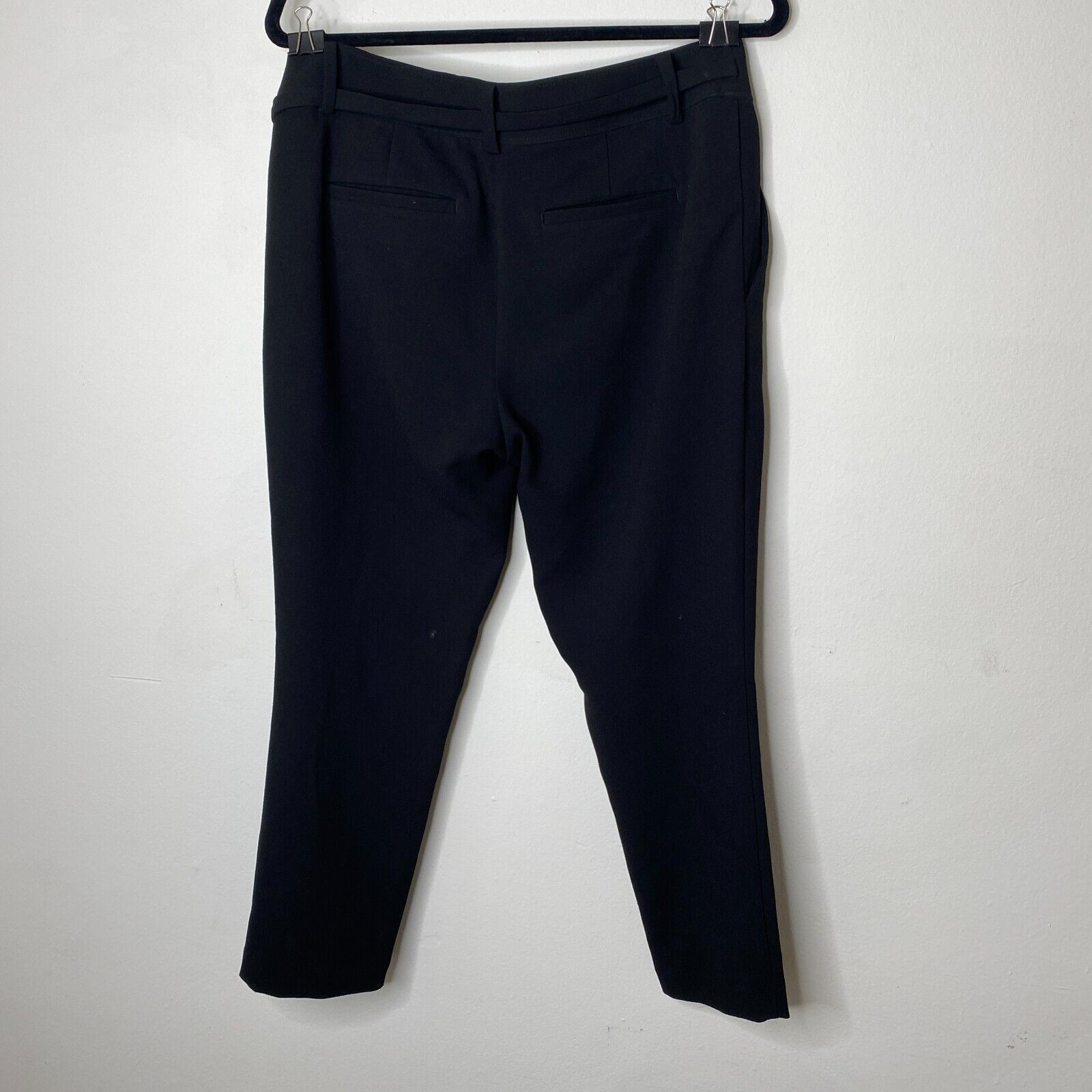 Loft Loft Jet Black Capri Trouser Cute Tie Front 6 Petite Size 28" / US 6 / IT 42 - 4 Thumbnail
