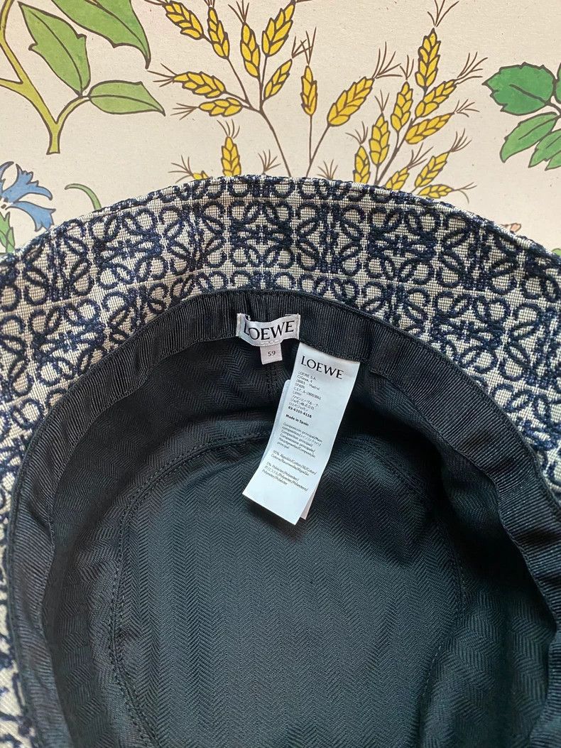 Loewe LOEWE size 59 Embroidered jacquard bucket hat Size ONE SIZE - 3 Thumbnail