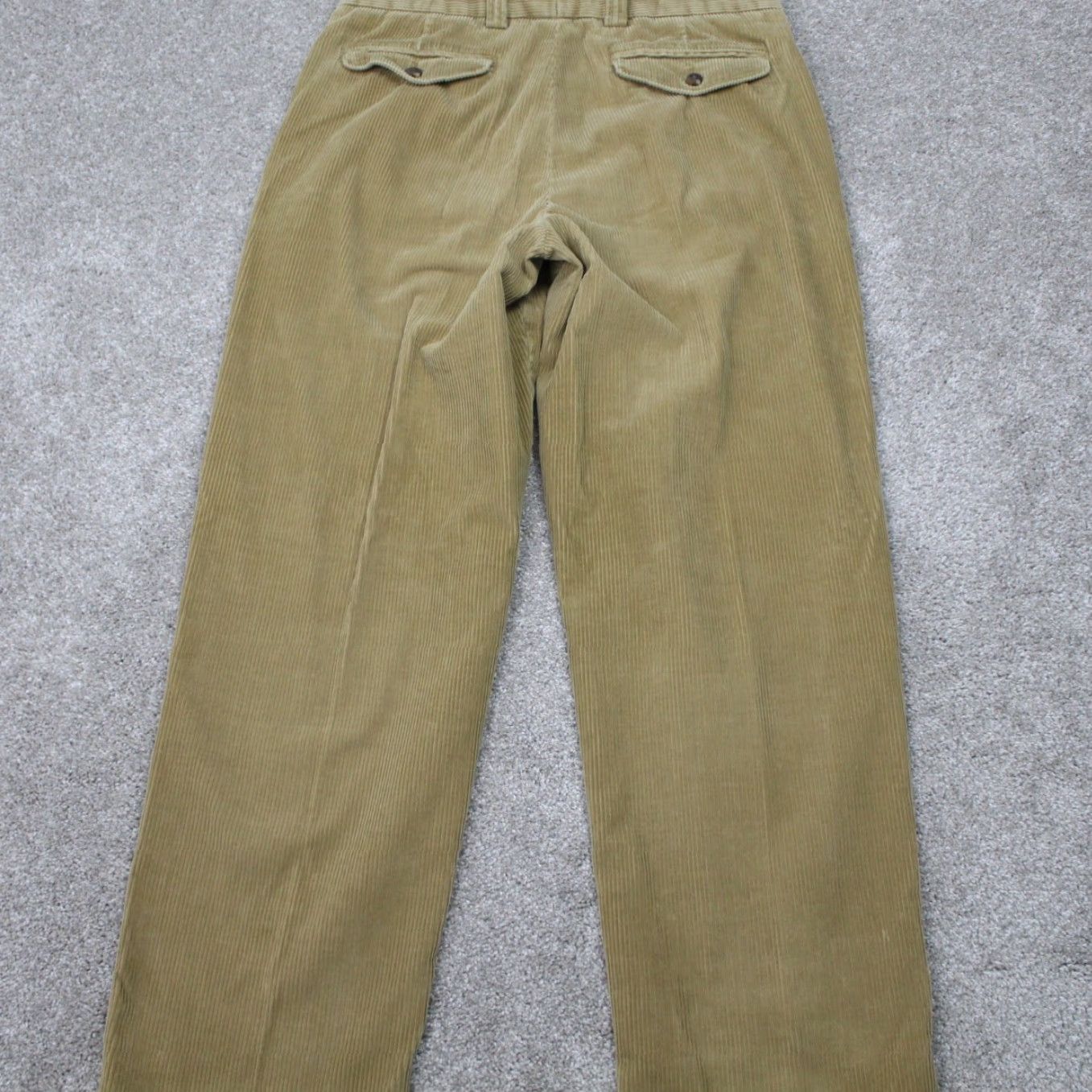 Vintage L.L. Bean Corduroy Pants Mens 34 Beige Classic Fit Pleated Straight Inseam 30" Size US 34 / EU 50 - 7 Thumbnail