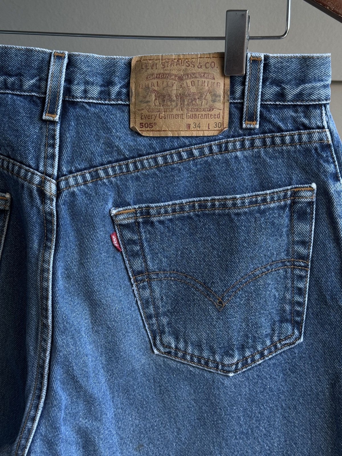 Levi's VINTAGE 90s LEVIS 505 STRAIGHT LEG DENIM JEANS 34x30 Size US 34 / EU 50 - 3 Thumbnail