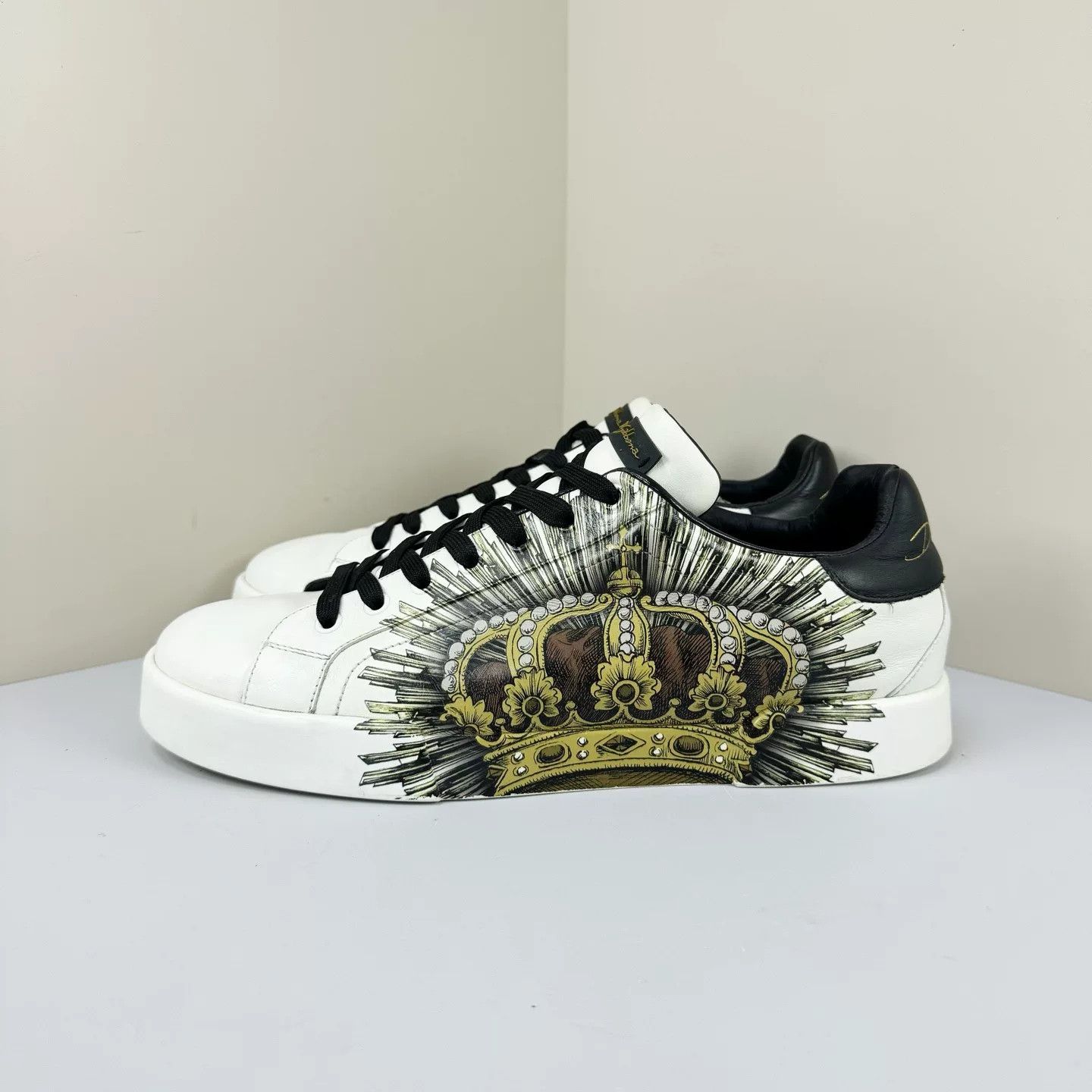 Dolce & Gabbana Dolce&Gabbana Crown Print Sneakers Size US 9 / EU 42 - 1 Thumbnail