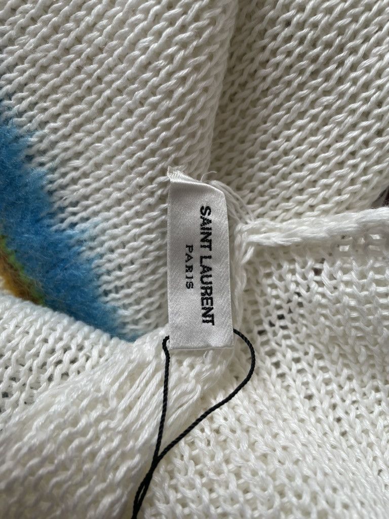 Saint Laurent Paris Saint Laurent Destroyed Mohair Striped Sweater Size US M / EU 48-50 / 2 - 10 Thumbnail