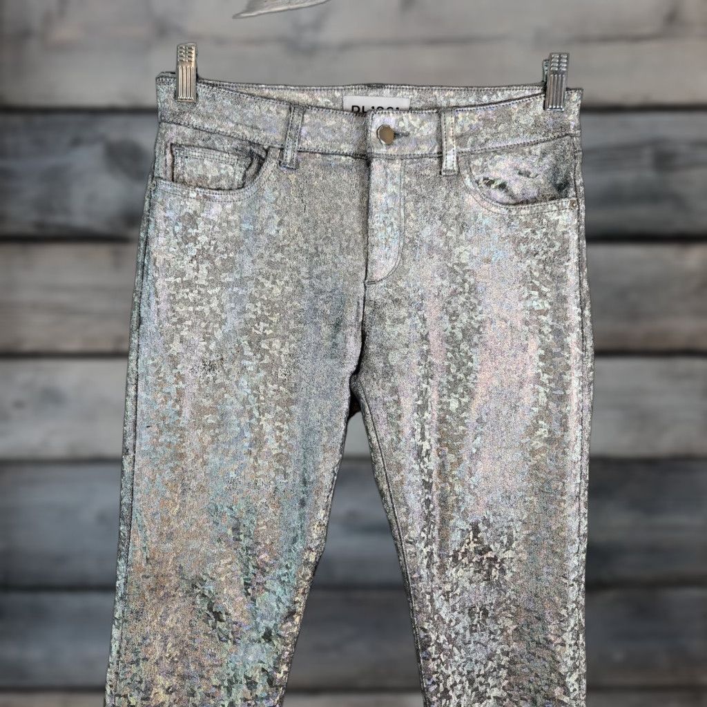 DL1961 DL1961 Womens Florence Instasculpt Cropped Jeans 27 Silver Denim Ankle Zip Mid Rise Jeans Womens 27 Silver DL1961 Florence Instasculpt Cropped Size 27" / US 4 / IT 40 - 1 Thumbnail