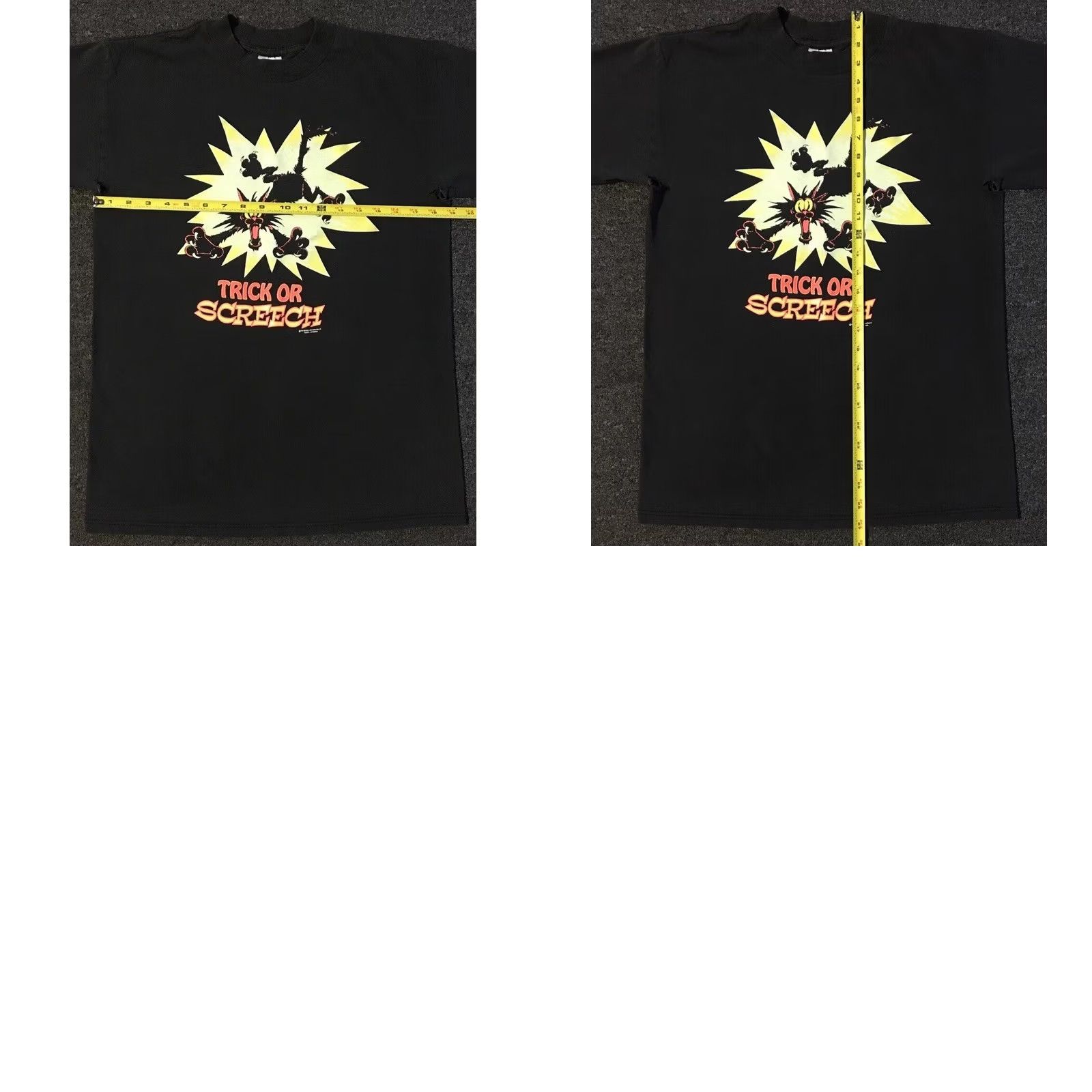 Vintage VINTAGE Screech Cat Faded Distress Halloween Shirt S Funny Animal Cartoon Grunge Shirt Mens Black 90s``` Size US S / EU 44-46 / 1 - 10 Thumbnail