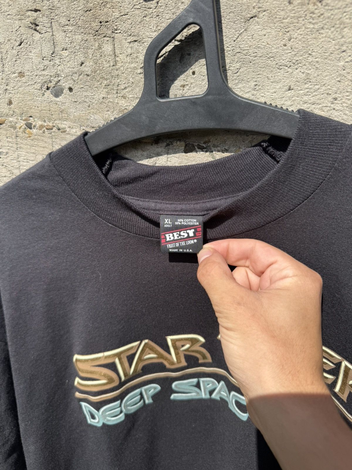 Vintage Vintage 1993 Star Treck Deep Space Nine Singlestitch Tee Size US XL / EU 56 / 4 - 6 Thumbnail