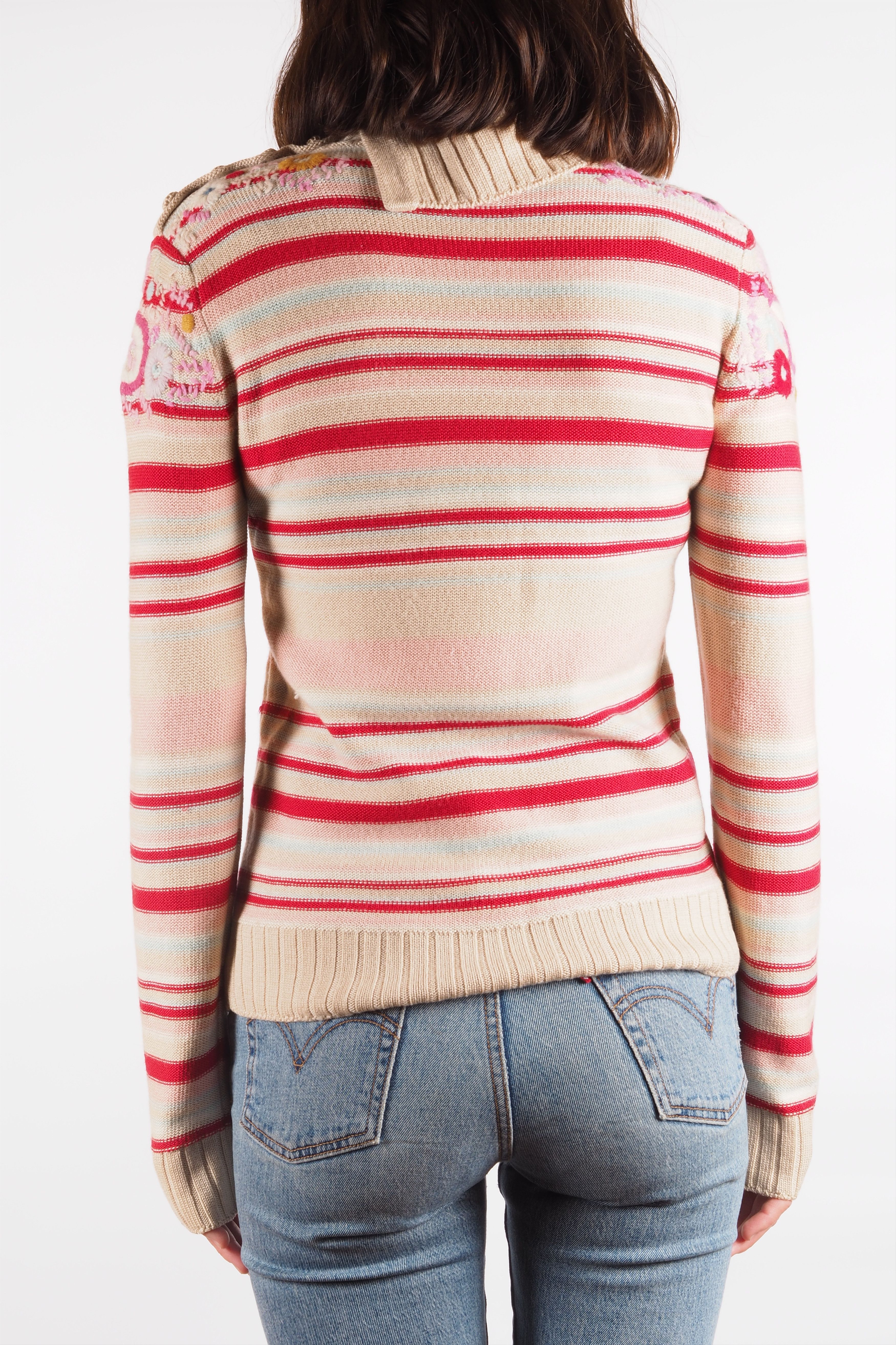 Christian Lacroix Christian Lacroix Bazar Vintage 90s Wool Knit Sweater Size L / US 10 / IT 46 - 3 Thumbnail