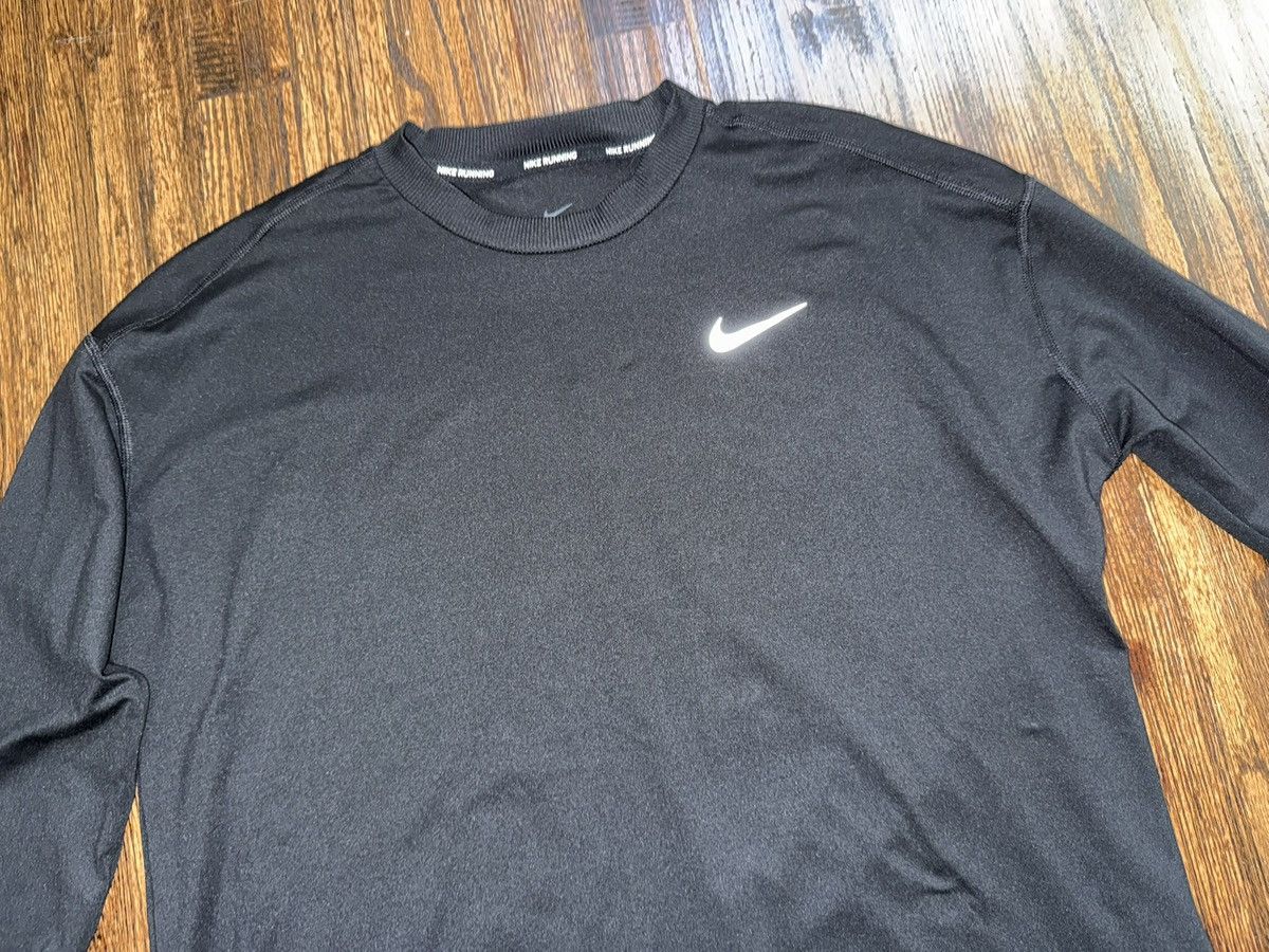 Nike Nike Dri Fit Black Women's Running Top L/S Round Neck Size M Size M / US 6-8 / IT 42-44 - 2 Thumbnail