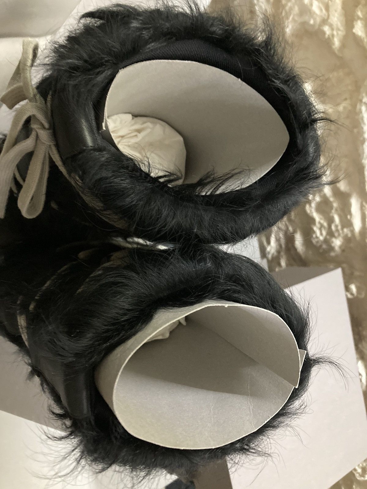 Rick Owens NEW Men’s Black Polished Pony Lunar Boots by Rick Owens Size US 9 / EU 42 - 16 Thumbnail