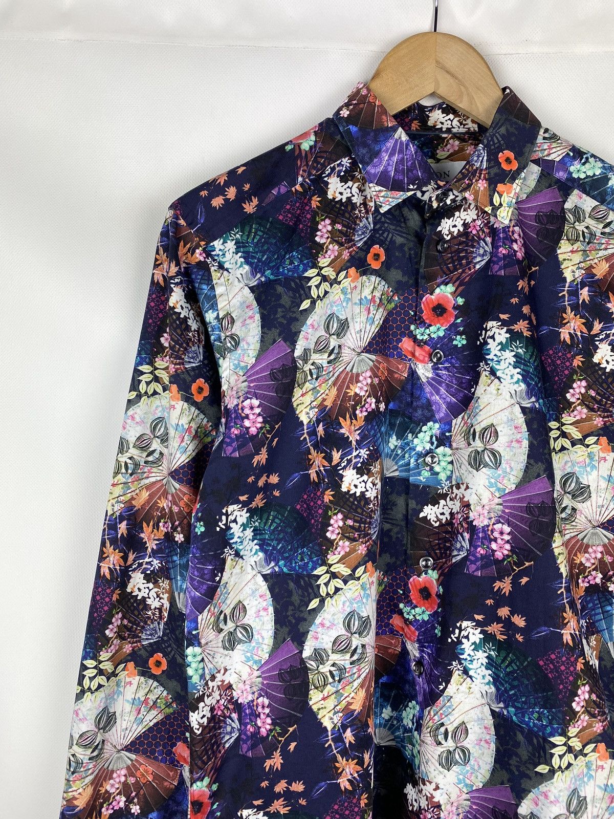Eton Eton men’s floral pattern long sleeve button up shirt Size US S / EU 44-46 / 1 - 4 Thumbnail