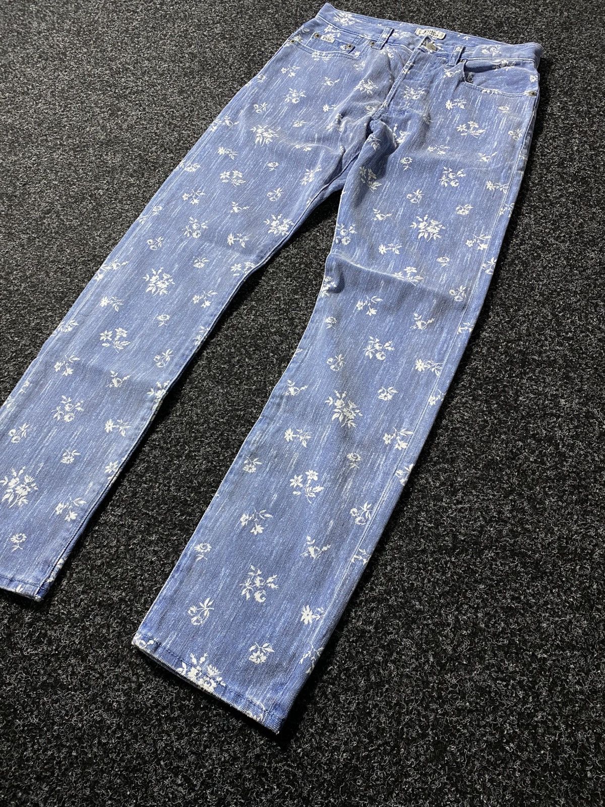 If Six Was Nine × Polo Ralph Lauren × Vintage Vintage Y2K Floral Polo Ralph Lauren Jeans baggy pants Size 27" / US 4 / IT 40 - 3 Thumbnail