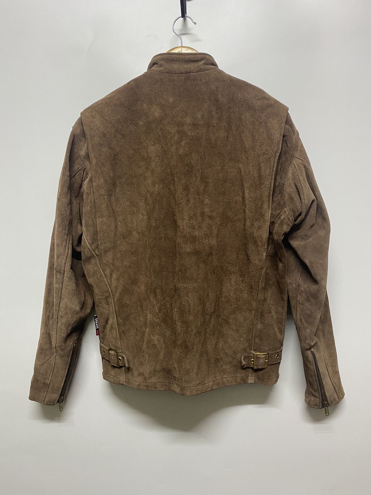 Schott Vtg Schott Leather Riders Trucker Jacket Suede Size 38 Brown Size US XL / EU 56 / 4 - 2 Thumbnail