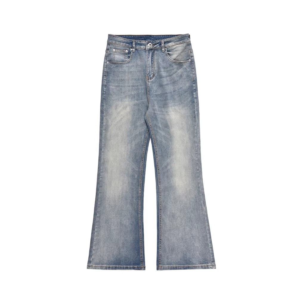 Japanese Brand × Vintage Trendy hippie men's casual washed distressed flared jeans Size US 32 / EU 48 - 1 Thumbnail