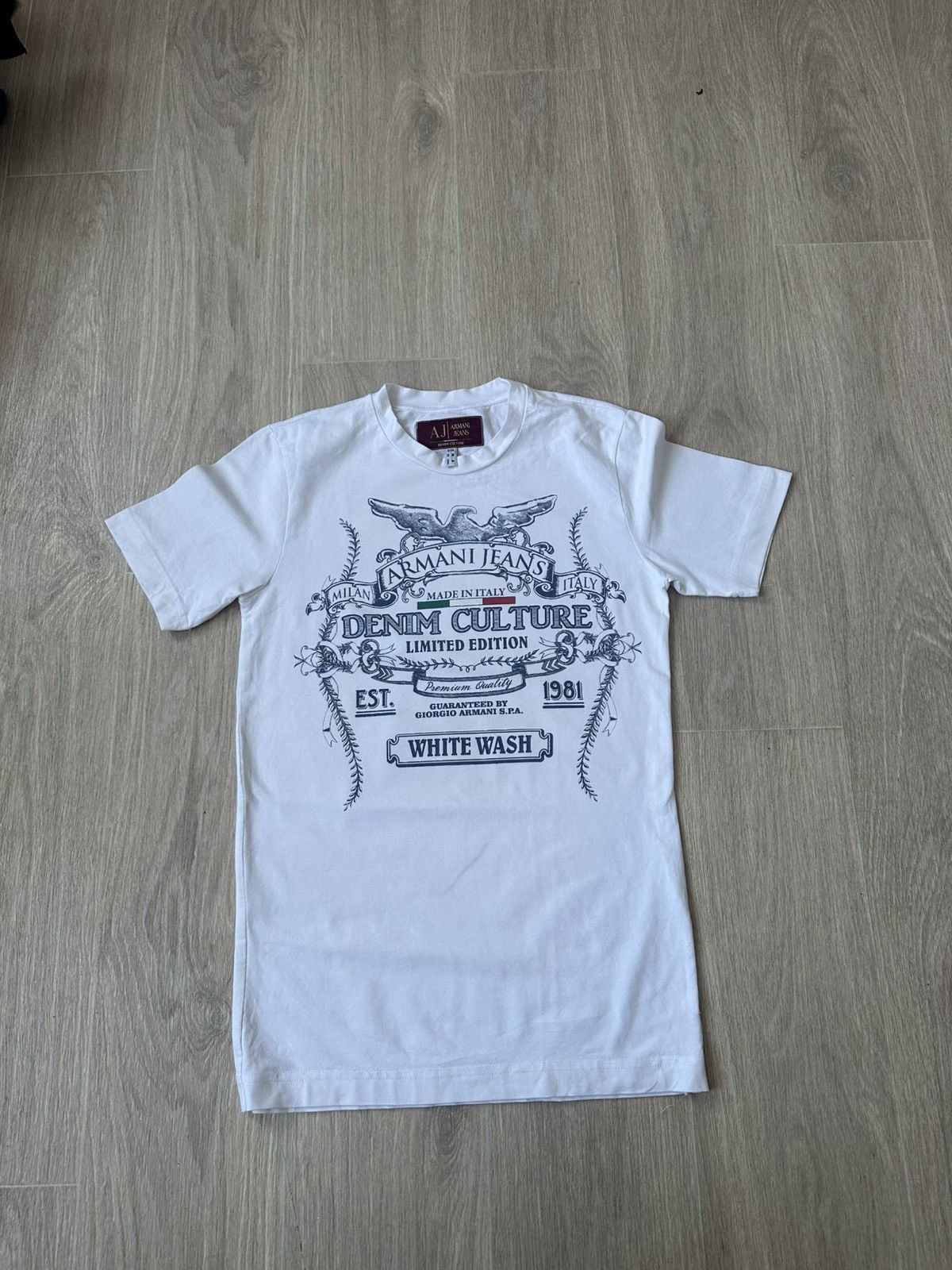 Armani Vintage Armani jeans t shirt 90s Size US S / EU 44-46 / 1 - 1 Thumbnail