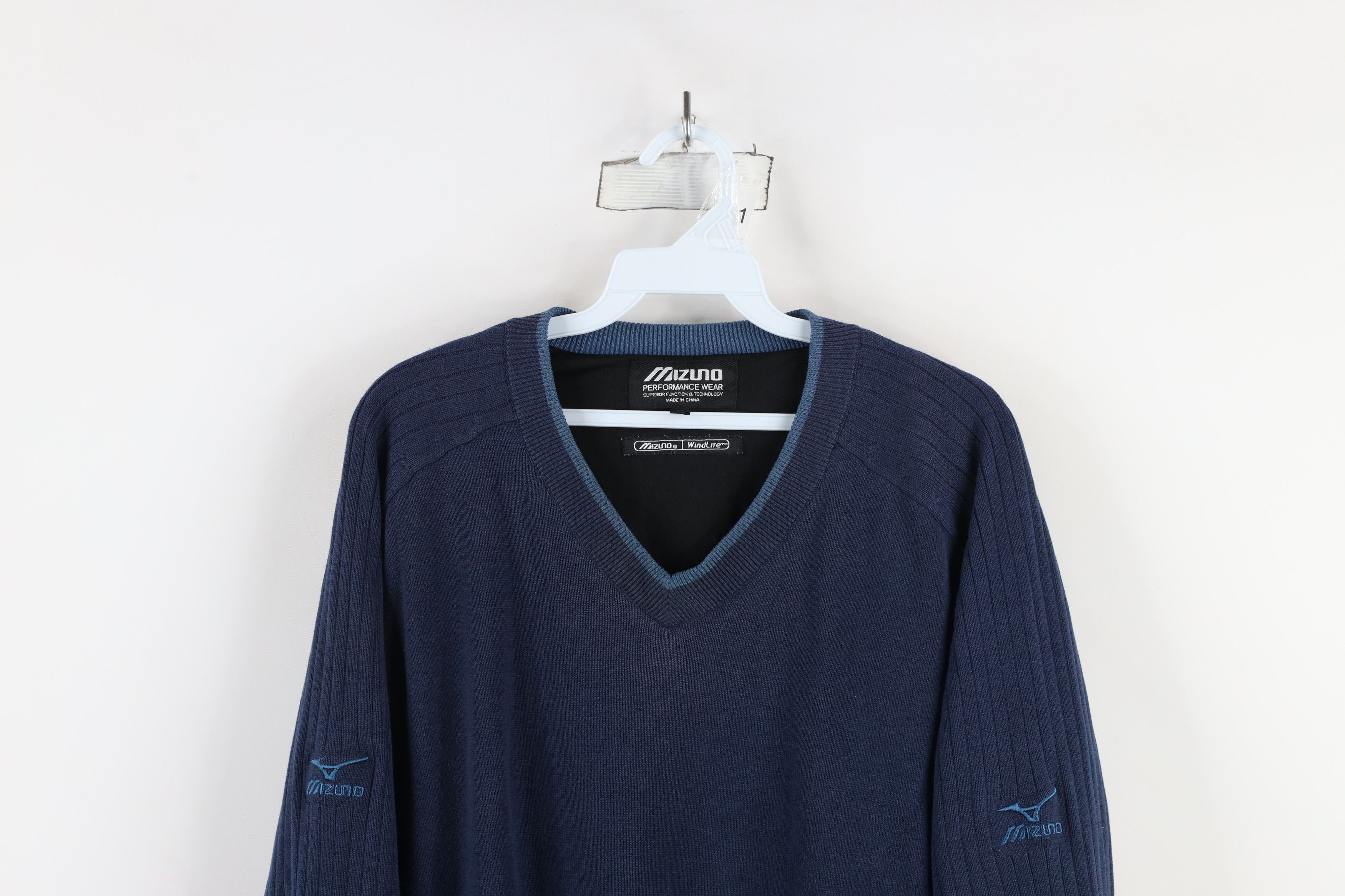 Mizuno × Vintage Vintage Mizuno Golf Knit WindLite Sweater Jacket Swacket Size US M / EU 48-50 / 2 - 2 Thumbnail