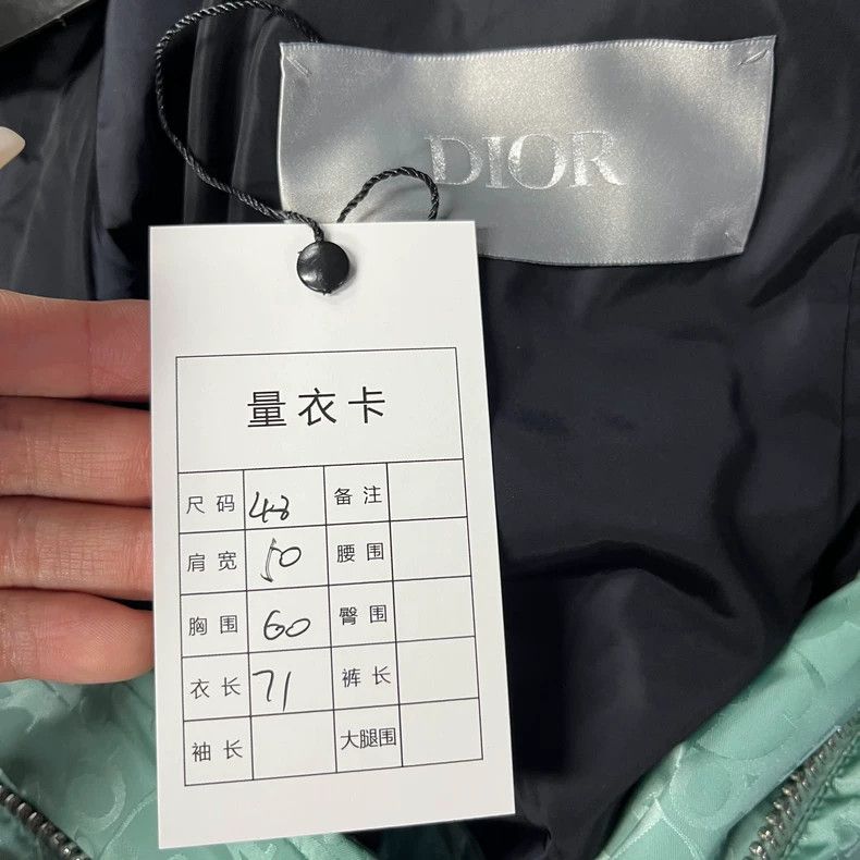 Dior Dior The latest green letter full print warm stand-up colla Size US S / EU 44-46 / 1 - 4 Thumbnail