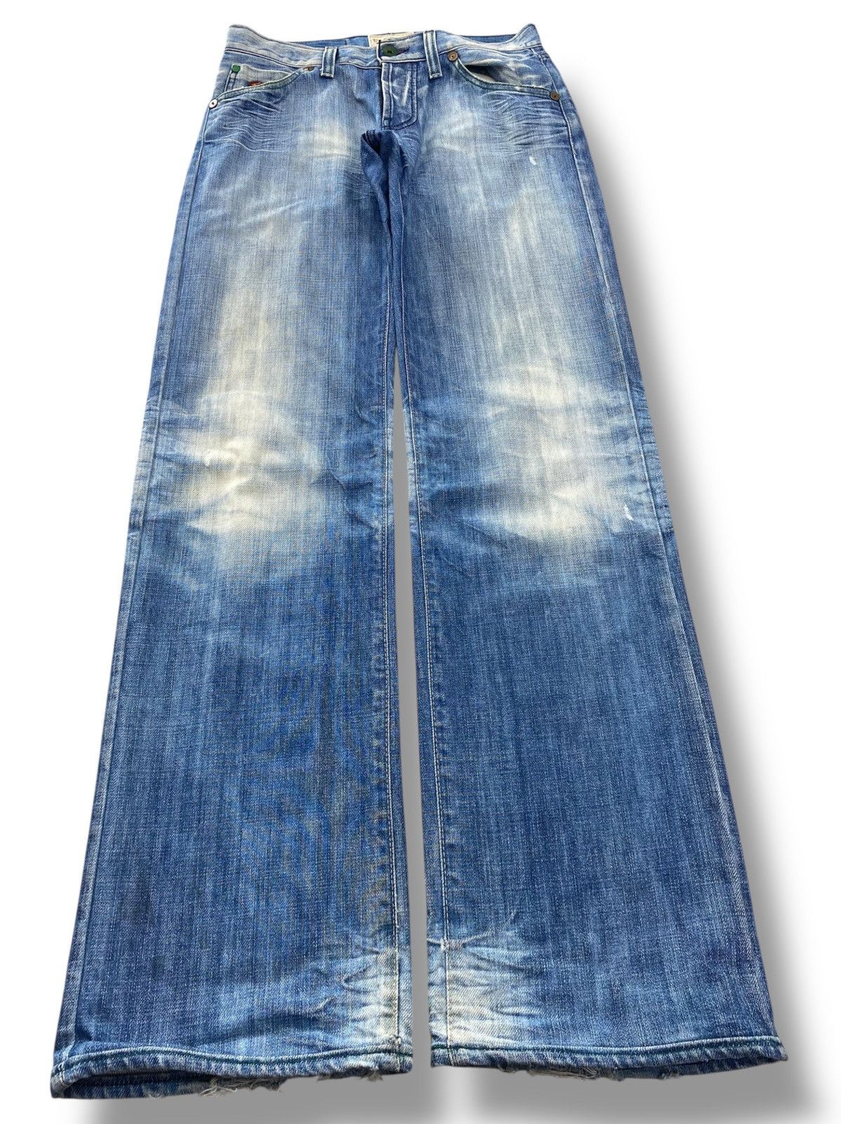 Energie Energie Light Wash Whiskered Style Rilexed Fit Leg Jeans Size US 30 / EU 46 - 1 Thumbnail