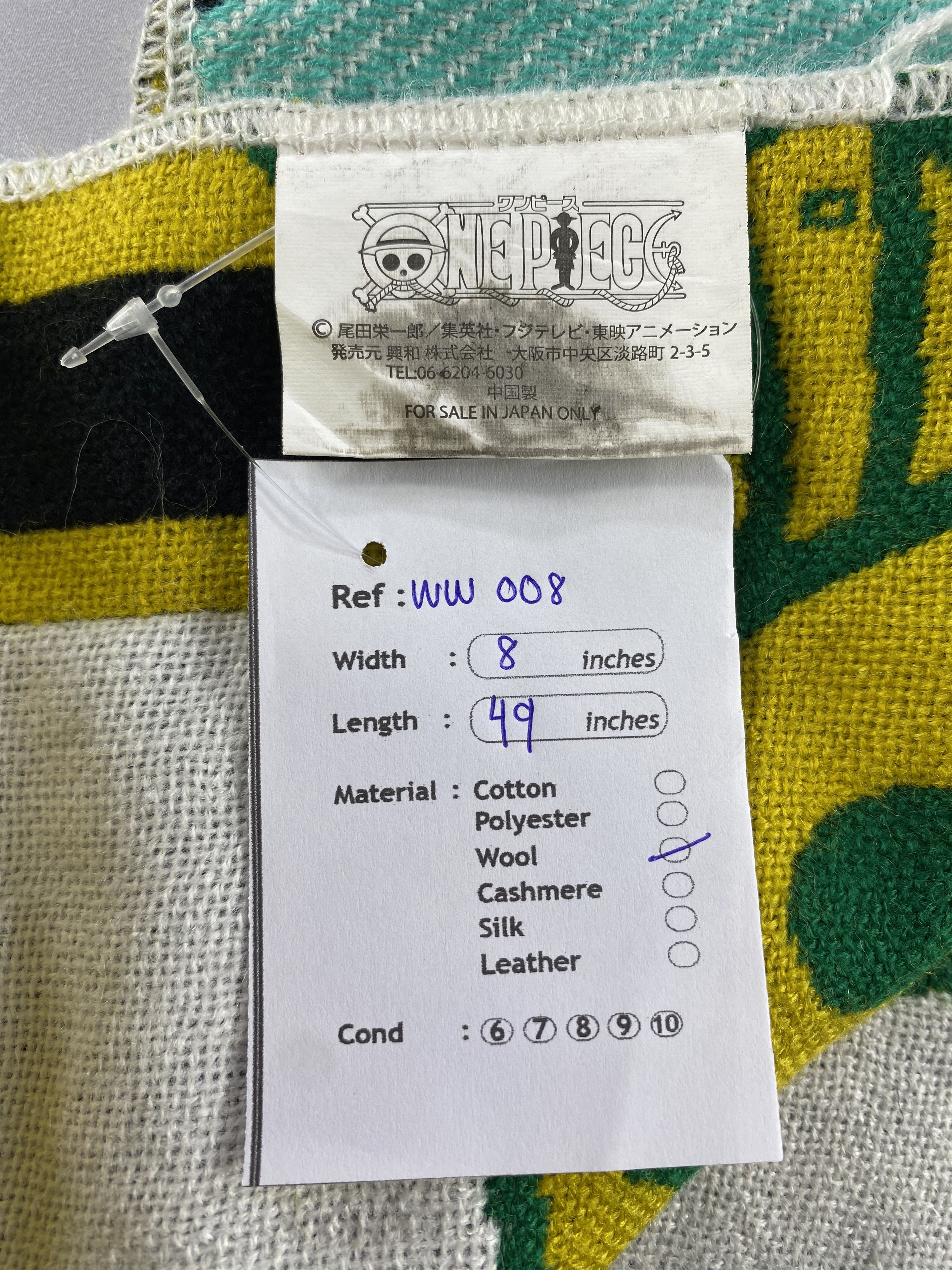 Anime × Japanese Brand × Vintage One Piece Scarf / Muffler / Neckwear Size ONE SIZE - 8 Thumbnail