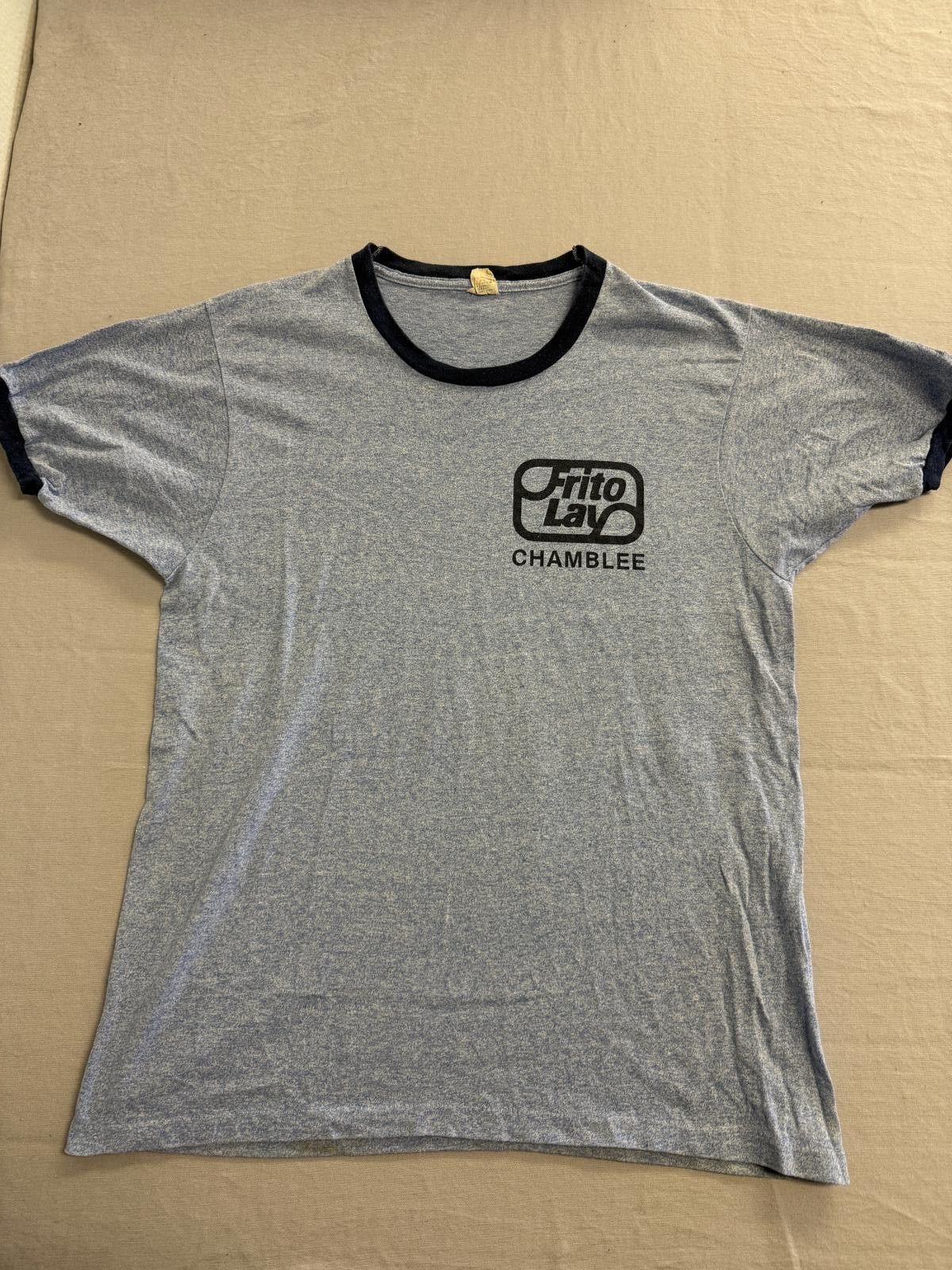 Designer Vintage Frito Lay 80s Factory Ringer Tee Chamblee Georgia XL Size US XL / EU 56 / 4 - 1 Thumbnail