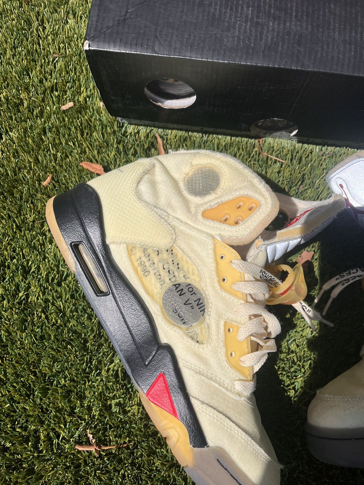 Jordan Brand Jordan Offwhite 5 ‘Sail’ Size US 9 / EU 42 - 5 Thumbnail