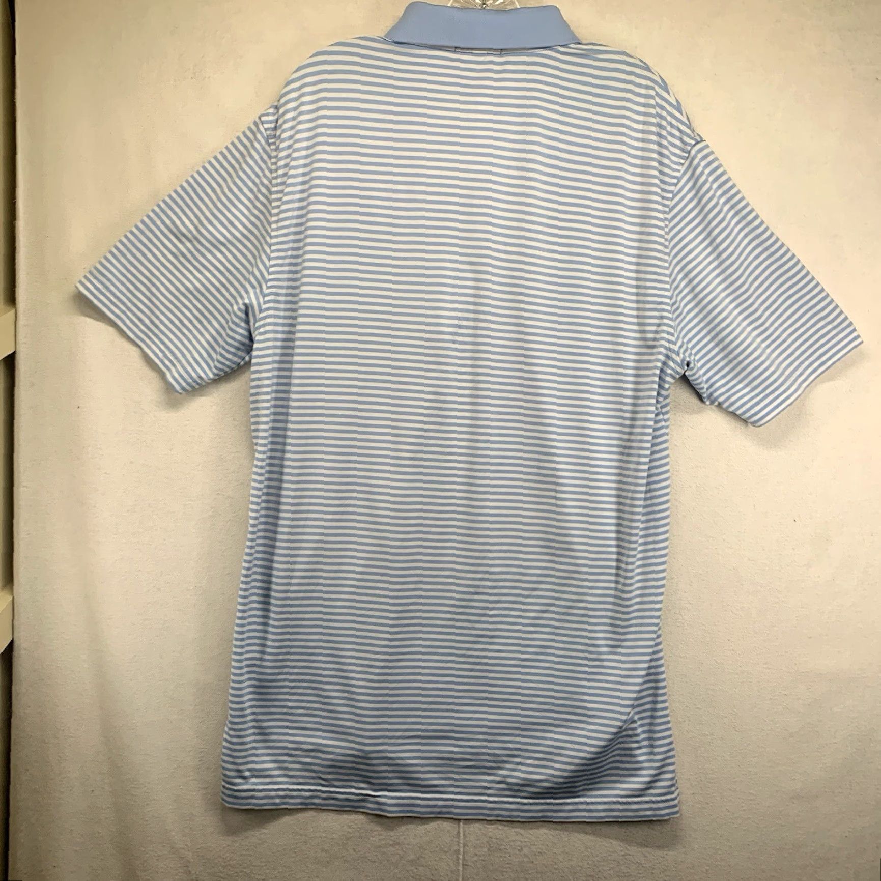 Peter Millar Peter Millar Polo Shirt M Striped Blue Summer Comfort Golf Button Collar Short Sleeve Mens Size US M / EU 48-50 / 2 - 3 Thumbnail