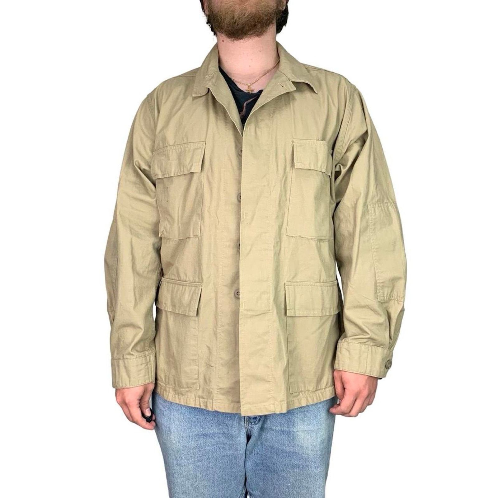 Rothco Vintage Rip Stop Cotton Khaki Military Fatigue Jacket Size US L / EU 52-54 / 3 - 3 Thumbnail