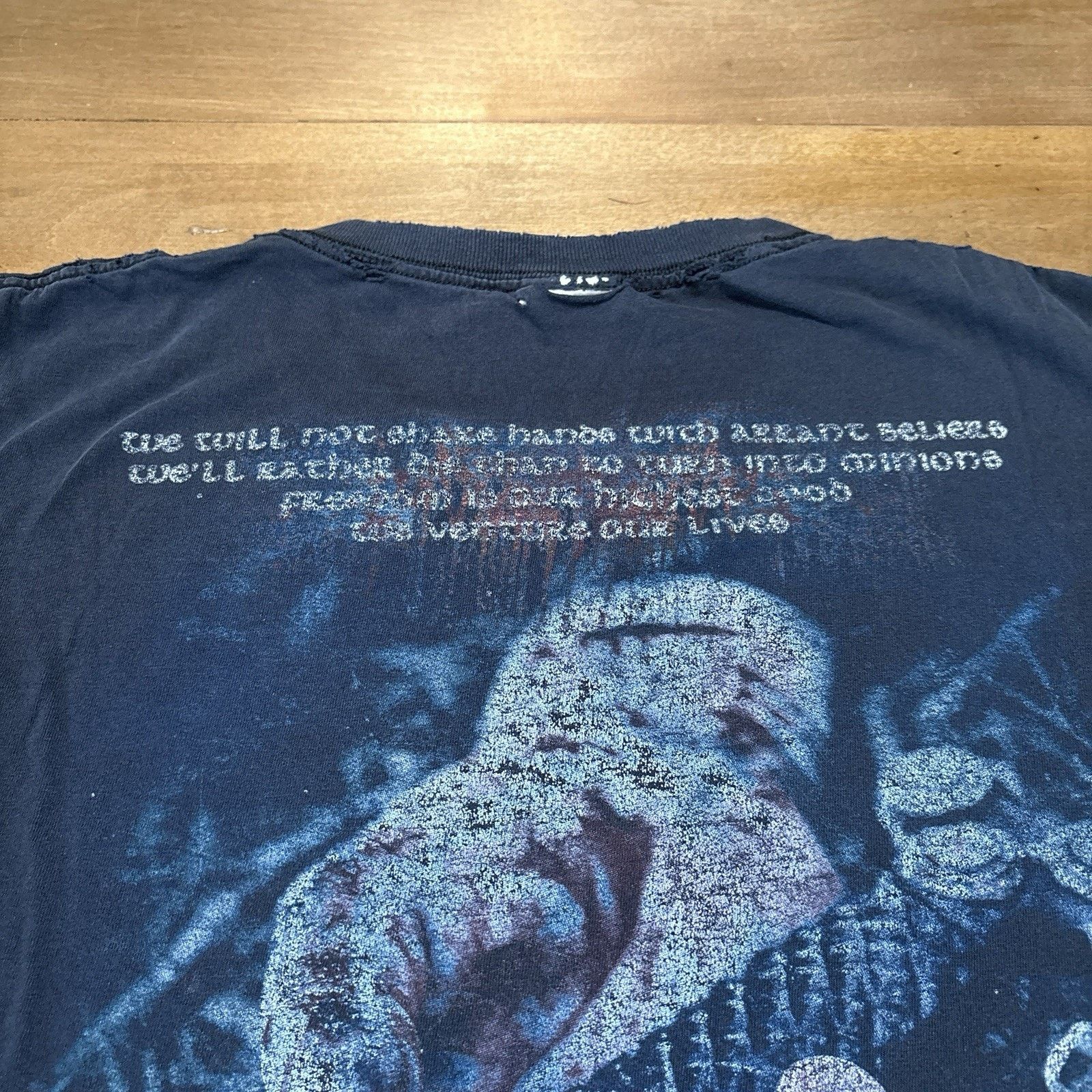 Vintage Vintage Y2K Eluveitie Band Graphic Tee Sz L Distressed Tour Size US L / EU 52-54 / 3 - 11 Thumbnail