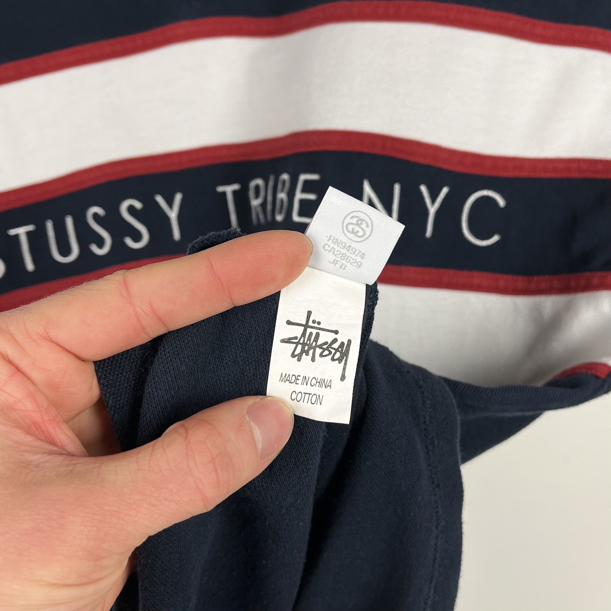 Stussy Vintage Stussy Tribe NYC Big Logo Polo Shirt 00’s Size US S / EU 44-46 / 1 - 13 Thumbnail