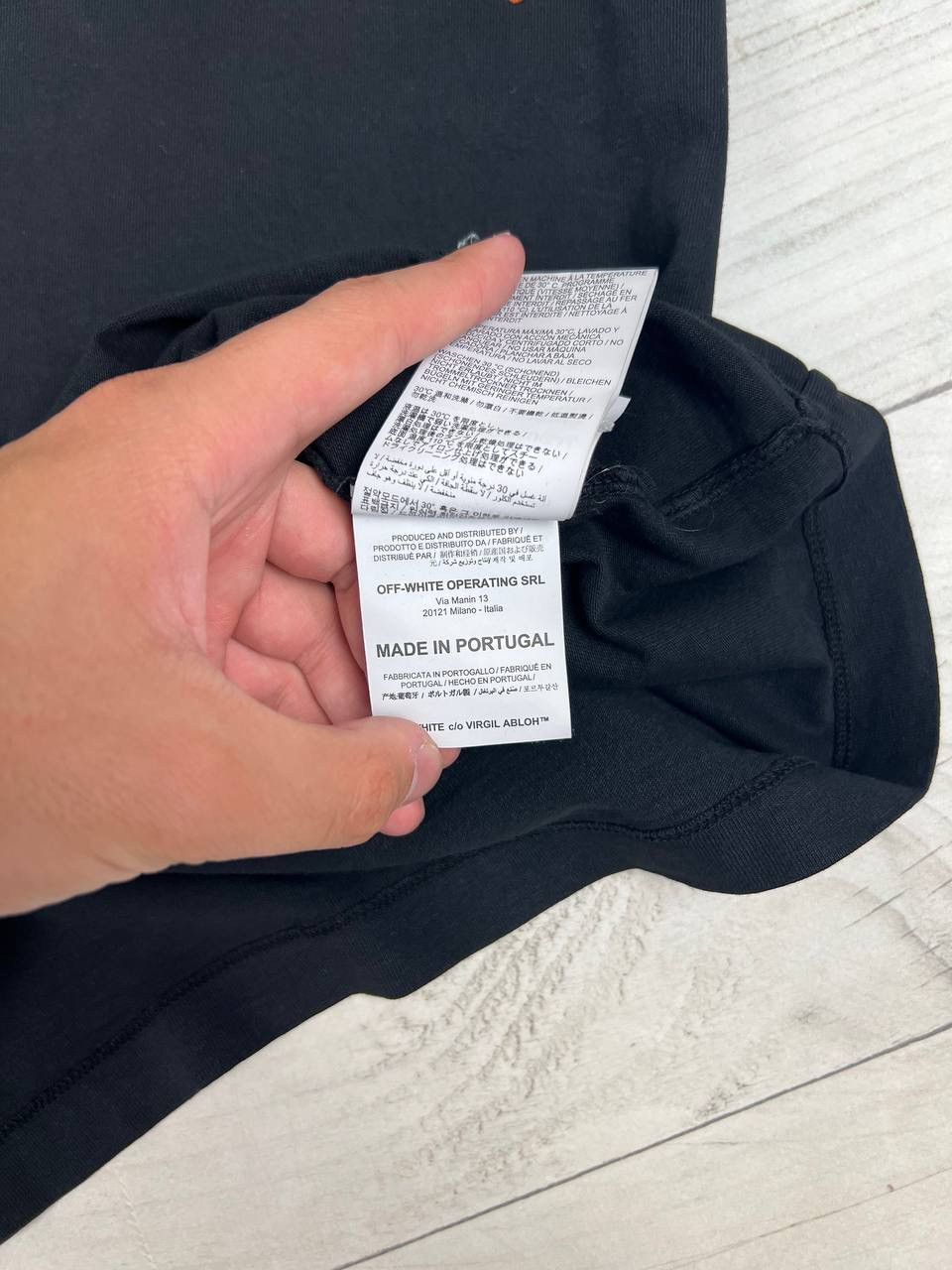 Off-White Off-White 2019 Pictogram Stickman Tee Size US XS / EU 42 / 0 - 9 Thumbnail
