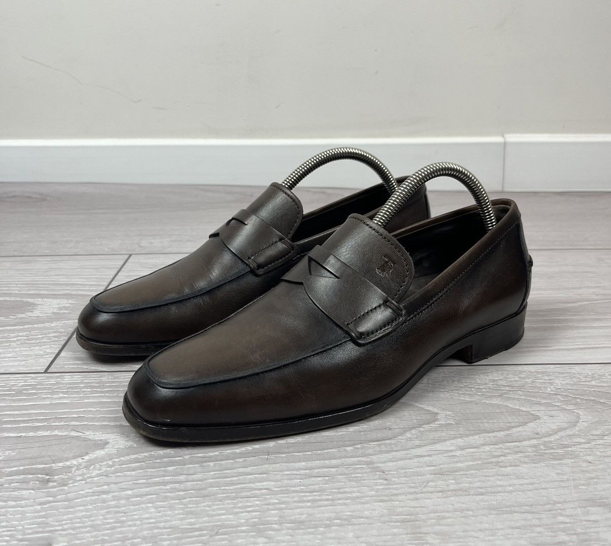Tod's Tod’s Italy Brown Leather Penny Loafers Shoes Size US 8 / EU 41 - 2 Thumbnail