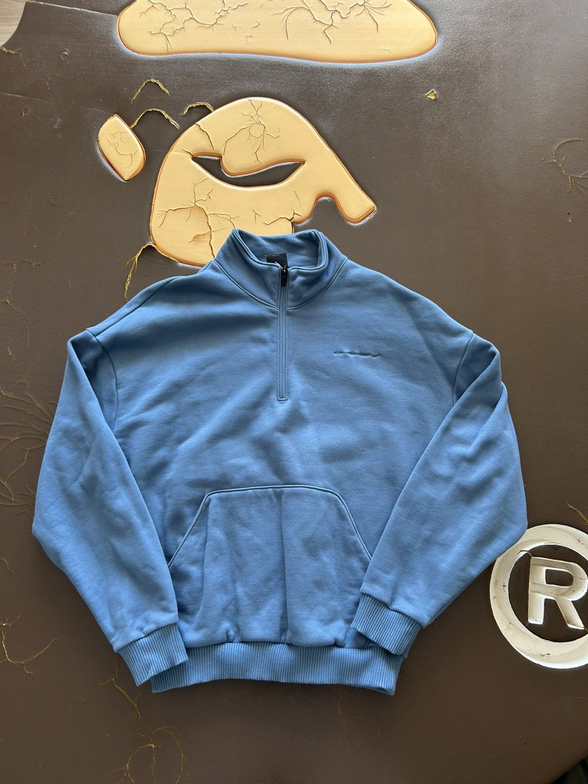 Oakley Software Style Heavyweight Quarter Zip Sweater Blue