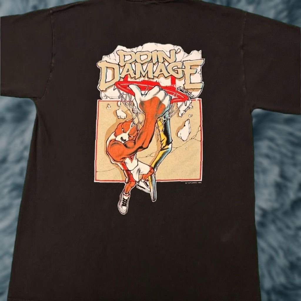 Vintage VINTAGE Top Dawg Shirt Mens Large 90s Hip Hop Dogs Basketball Dunk VTG 1994 Black Short Sleeve Shirt Mens Large Size US L / EU 52-54 / 3 - 1 Thumbnail