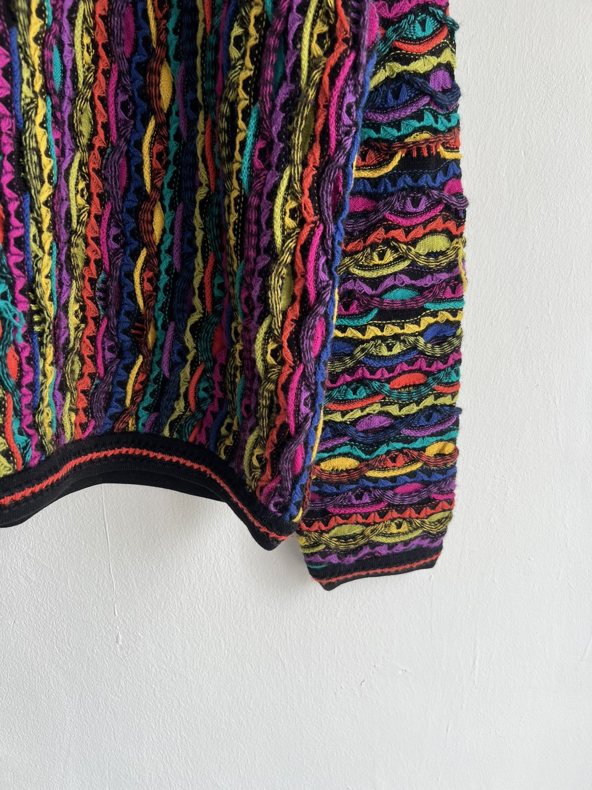Coogi ARCHIVE 1990s Coogi 3D Cable Knit Cosby Oversized Sweater Size US M / EU 48-50 / 2 - 5 Thumbnail