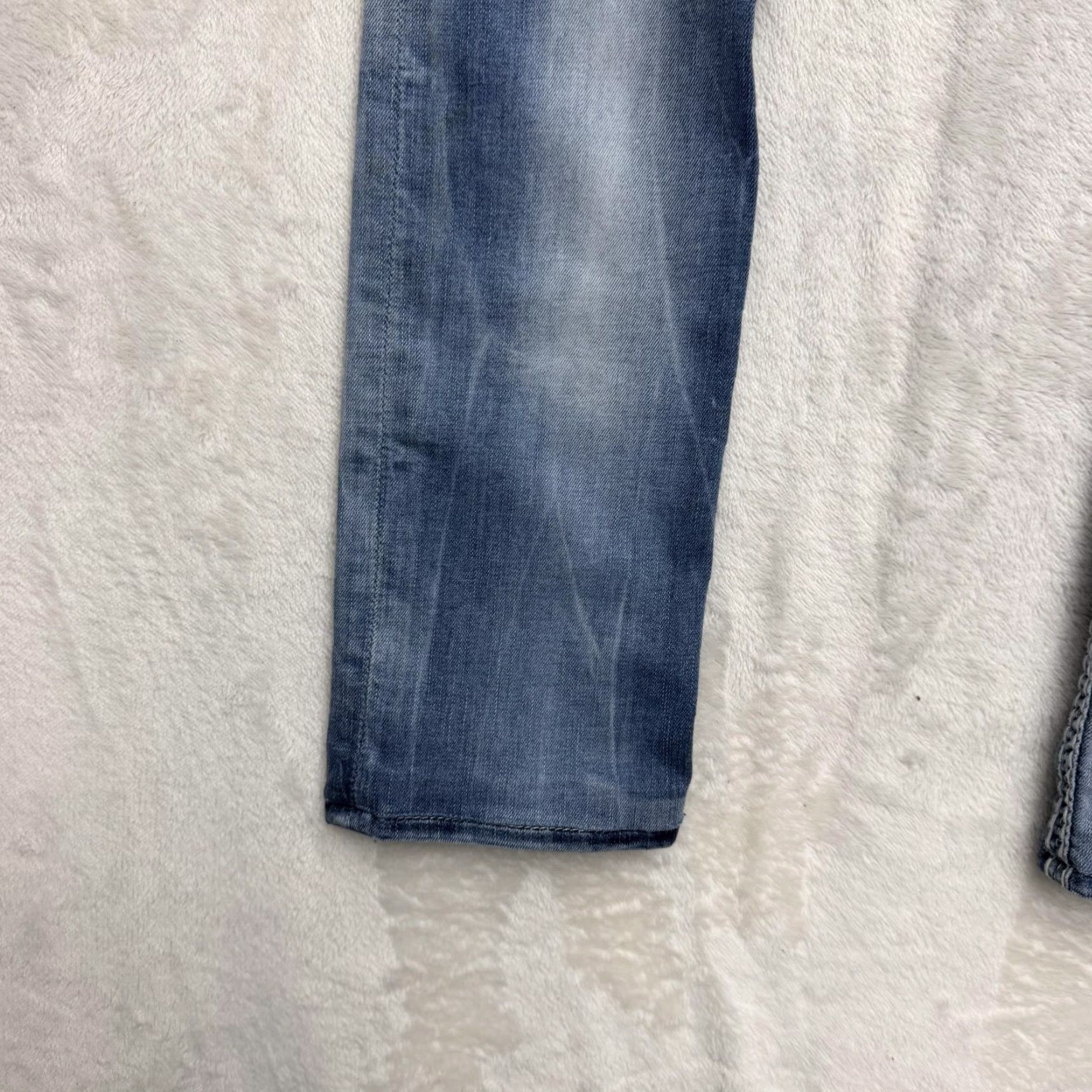 Vintage VINTAGE Rock Revival Nancy Jeans Womens 26x30 Blue Straight Distressed Embellished Denim Size 42" / US 20 - 7 Thumbnail