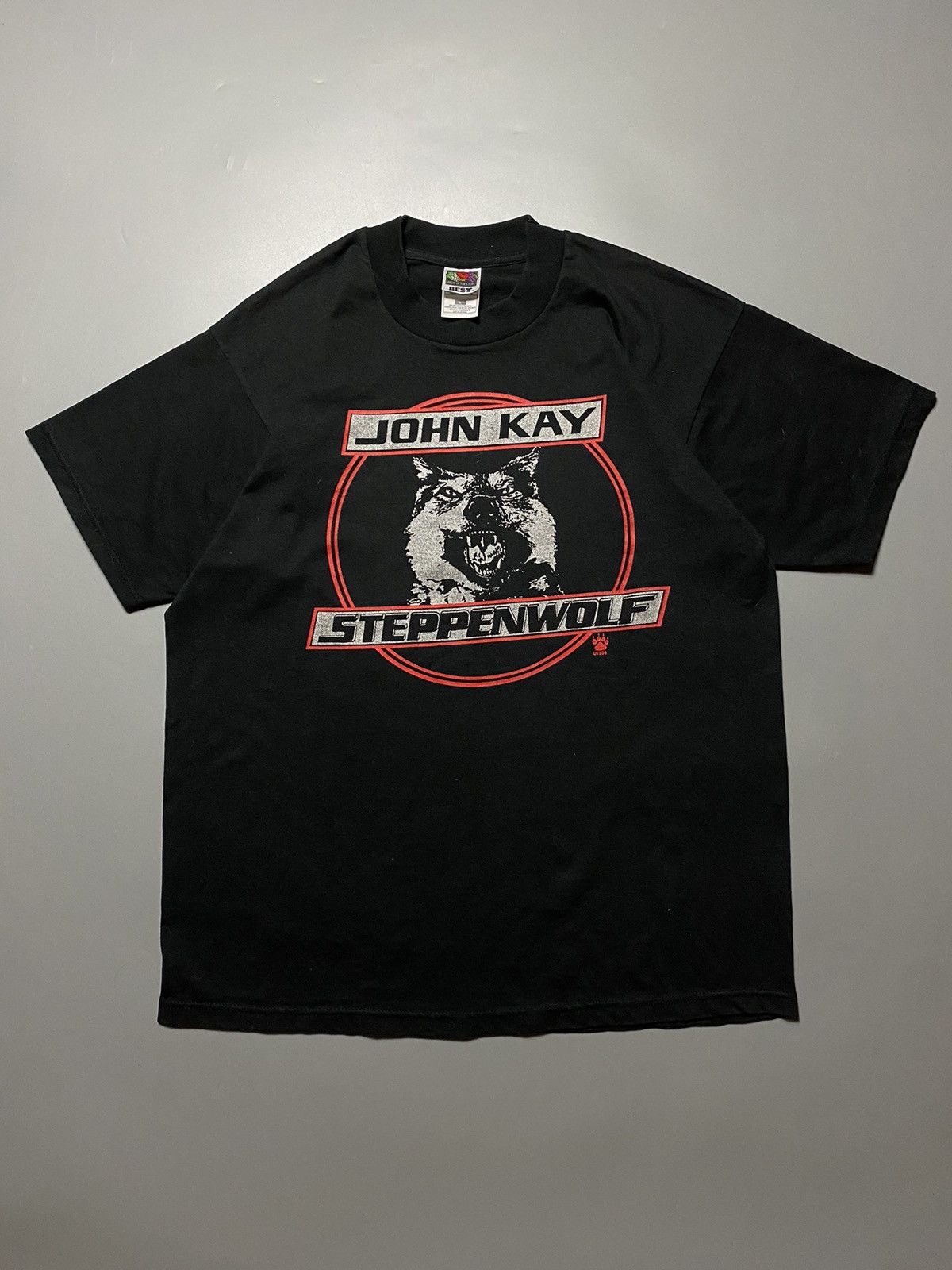 Fruit Of The Loom RARE❗️John Kay 1999 tour Steppenwolf t-shirt Size US L / EU 52-54 / 3 - 1 Thumbnail