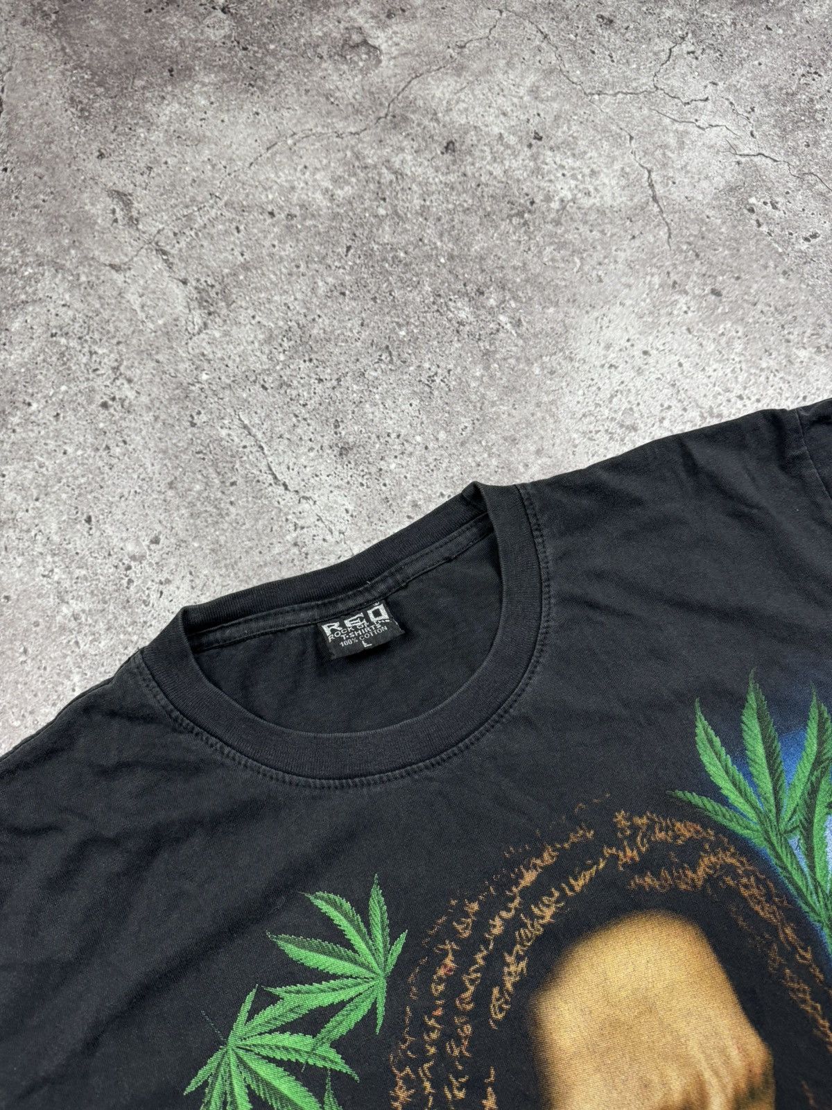 Band Tees 🥦 BOB MARLEY VINTAGE JAMAICA RASTA T-SHIRT FEE YOUR MIND Y2K Size US L / EU 52-54 / 3 - 4 Thumbnail