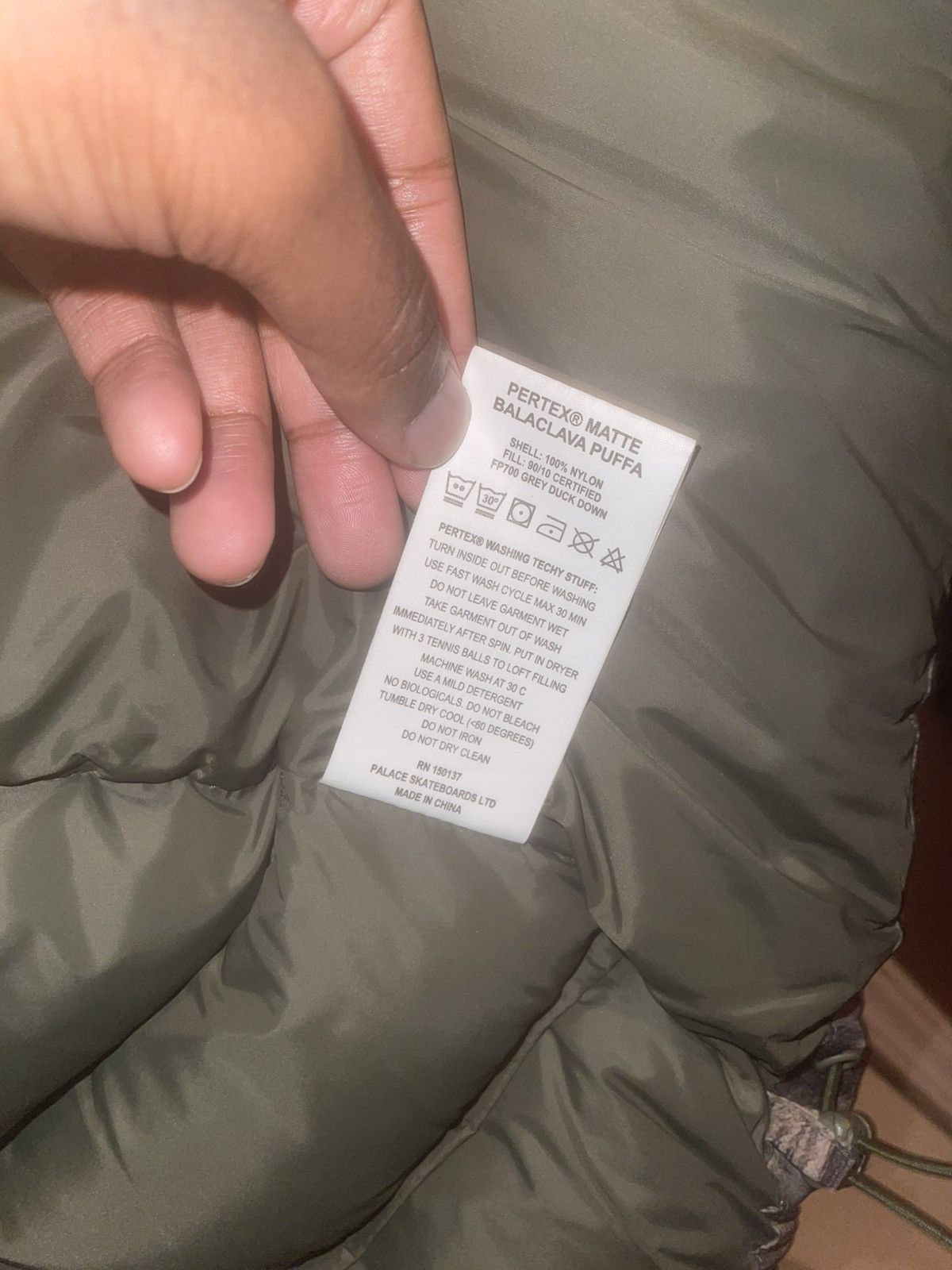 Palace Palace Pertex Matte Balaclava Puffa Size US L / EU 52-54 / 3 - 9 Thumbnail