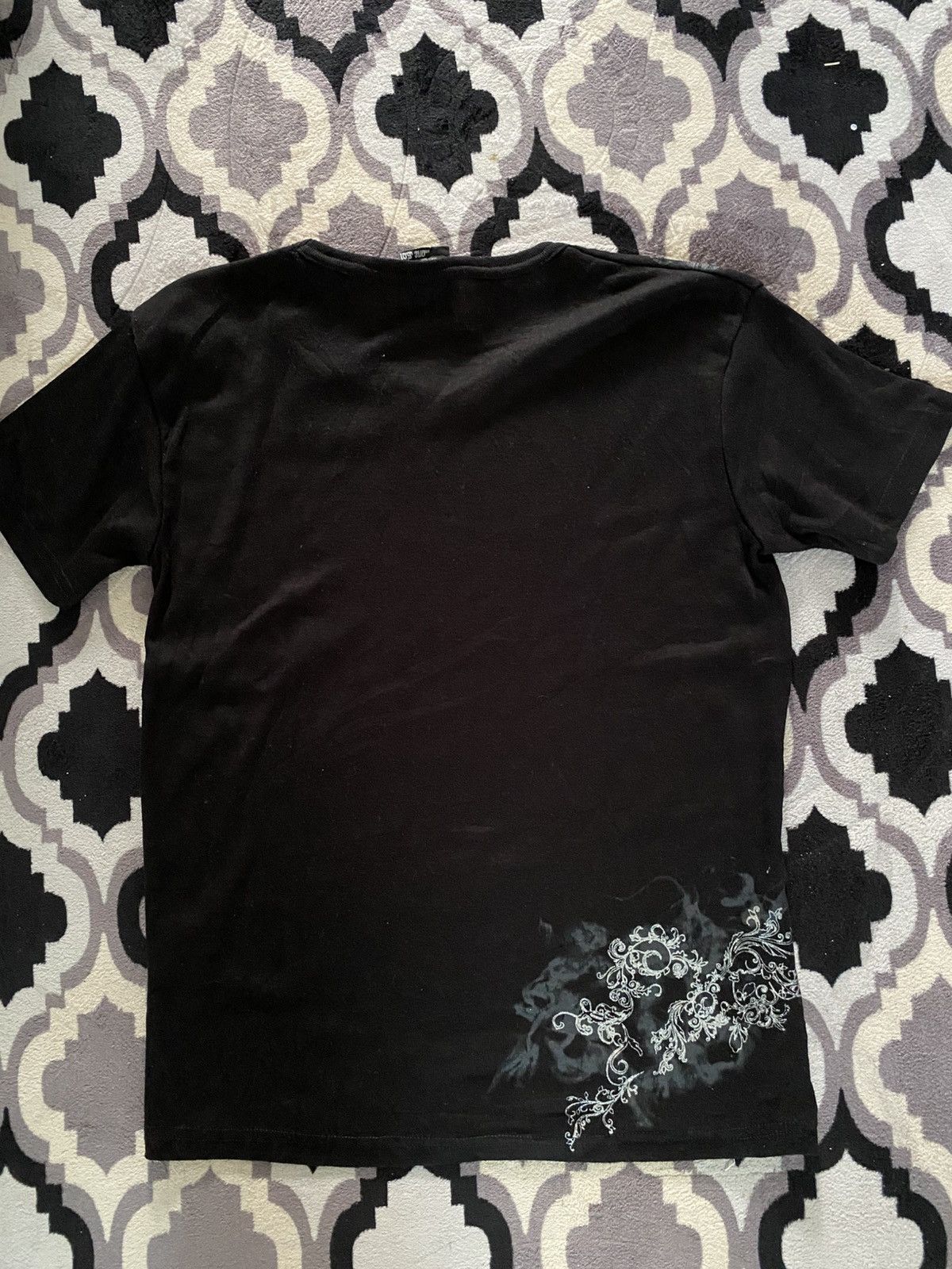 If Six Was Nine × Japanese Brand × Le Grande Bleu (L.G.B.) clash ahead glitter smoke poem tee Size US L / EU 52-54 / 3 - 7 Thumbnail