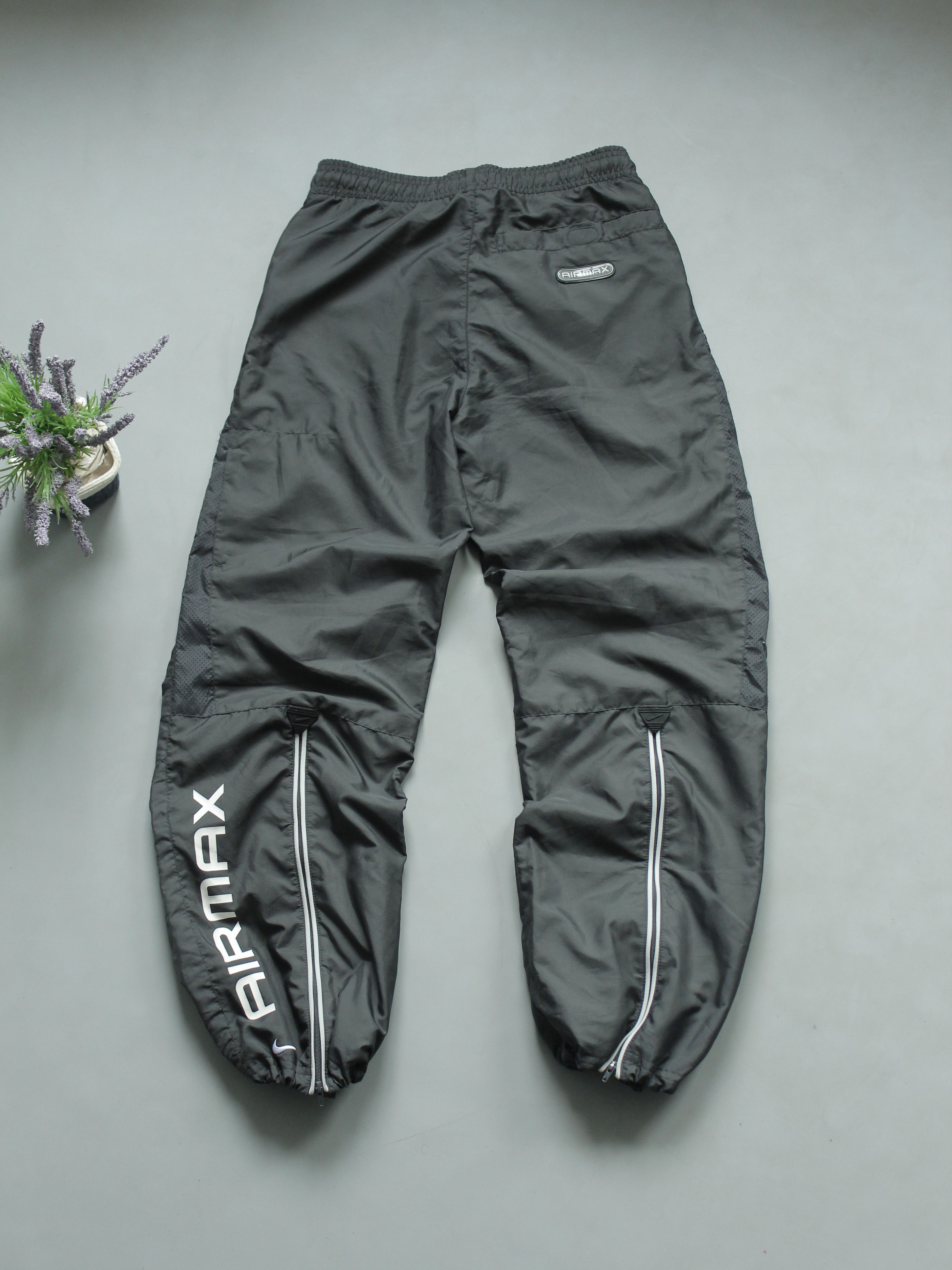 Nike × Vintage Nike Parachute Pants Vintage Youth L Womens XS-S Gray Baggy Size 27" / US 4 / IT 40 - 2 Thumbnail