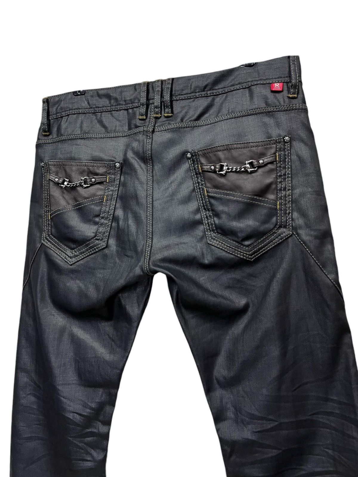 Nicole Club 🔥VERY RARE🔥RIELABO NCFM Waxed Cotton Pants Size 32" / US 10 / IT 46 - 7 Thumbnail