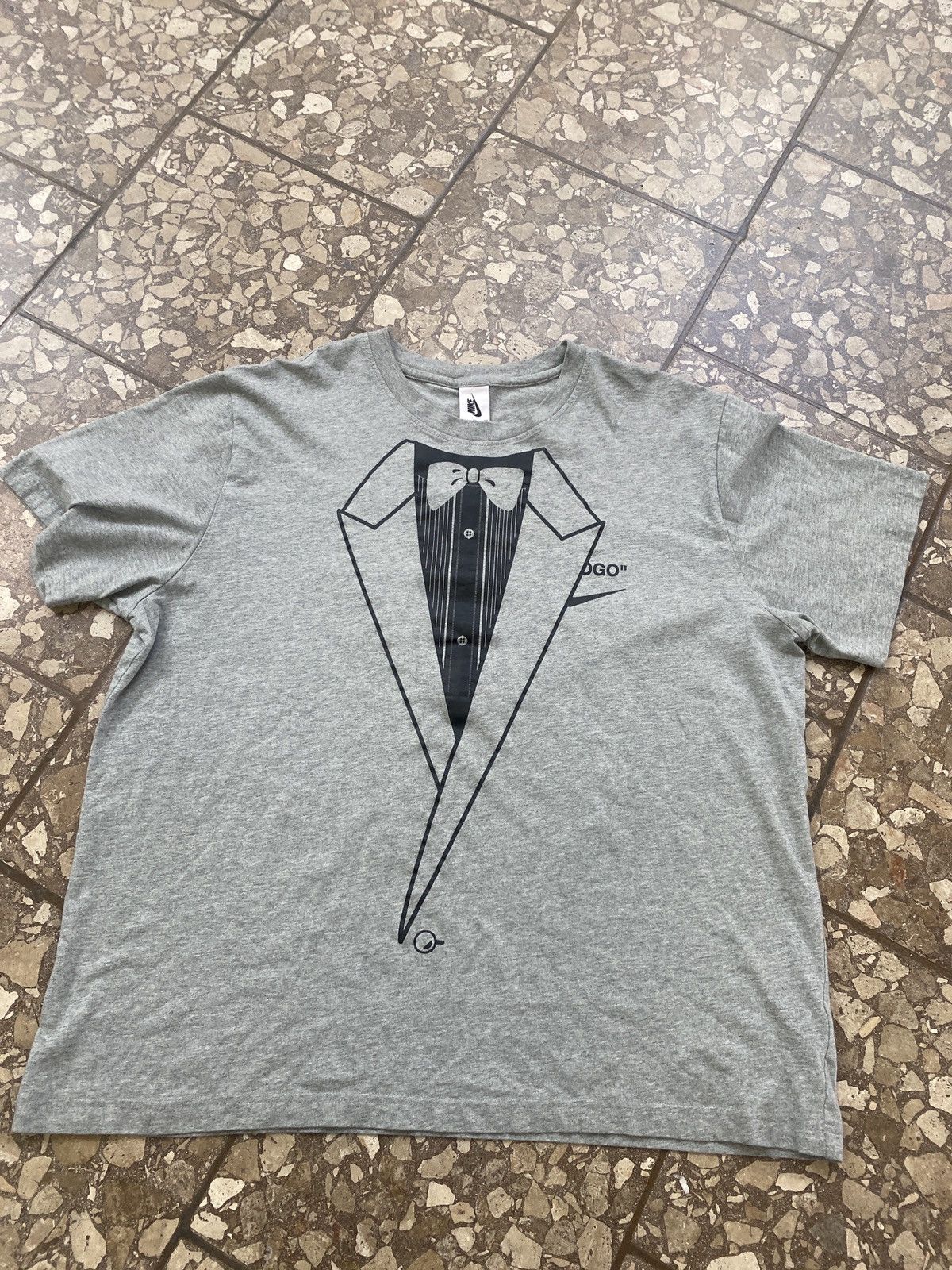 Nike × Off-White × Virgil Abloh Off White x Nike Virgil Tuxedo T shirt Size US XXL / EU 58 / 5 - 2 Thumbnail