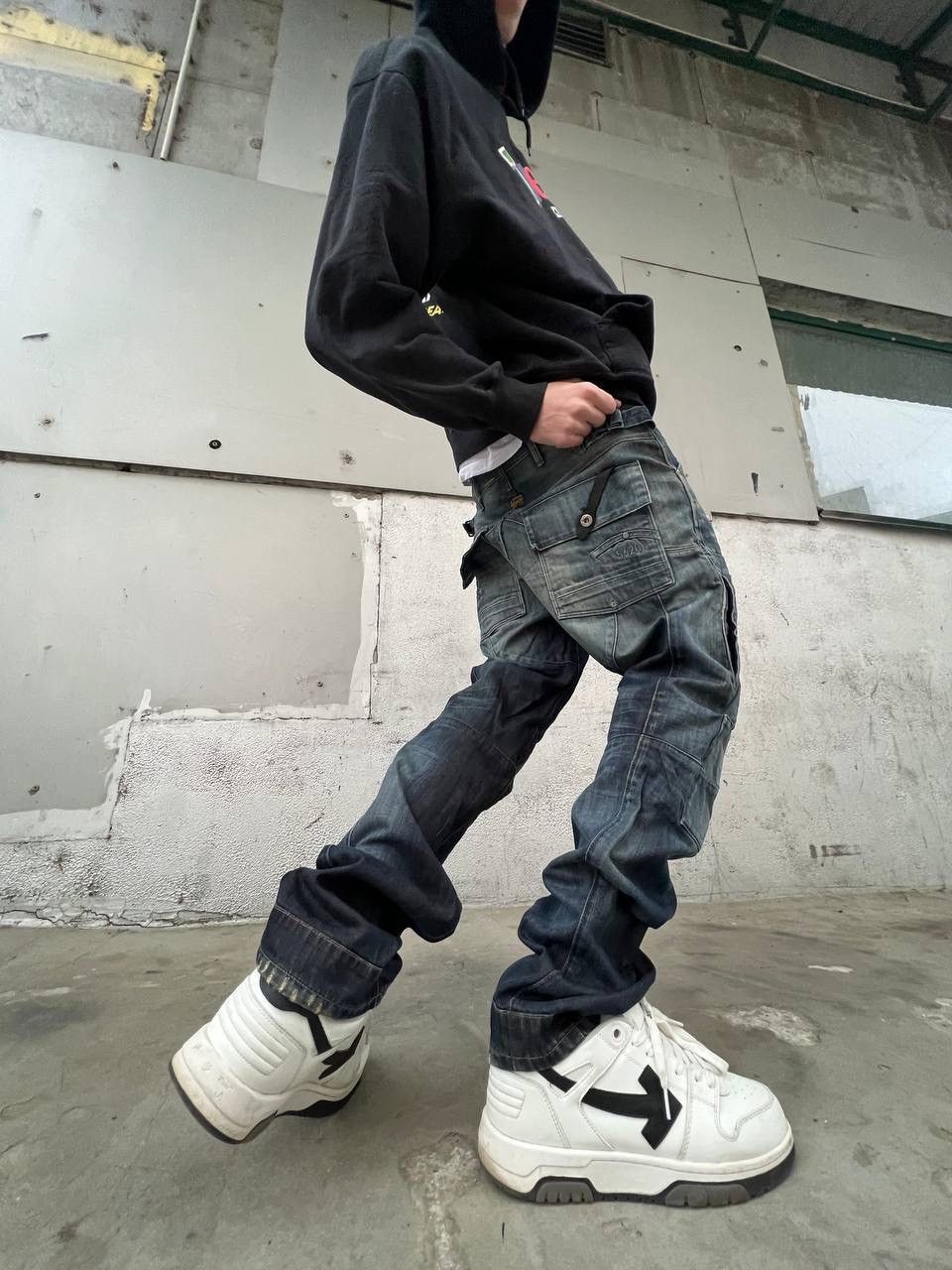 G-Star × Vintage Vintage G star Raw 5620 jeans double knee Size US 32 / EU 48 - 2 Thumbnail