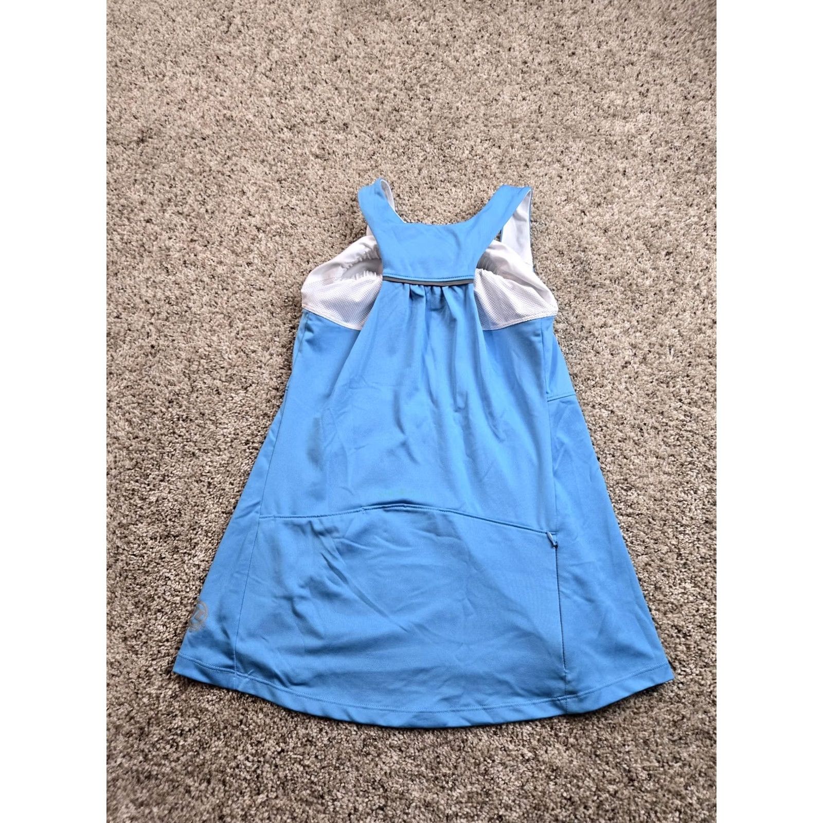 Vintage Novara Tank Top Womens Small Blue Built In Bra Pockets Jersey Cycling Sleeveless Racerback Size S / US 4 / IT 40 - 6 Thumbnail