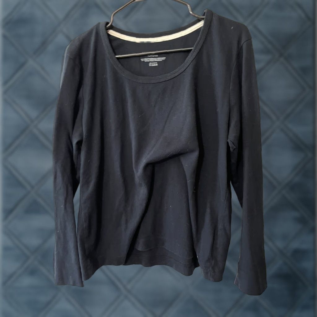Tommy Hilfiger TOMMY HILFIGER Black Solid Long Sleeve Crew Neck Pullover Sweater XL Womens Size XL / US 12-14 / IT 48-50 - 1 Thumbnail
