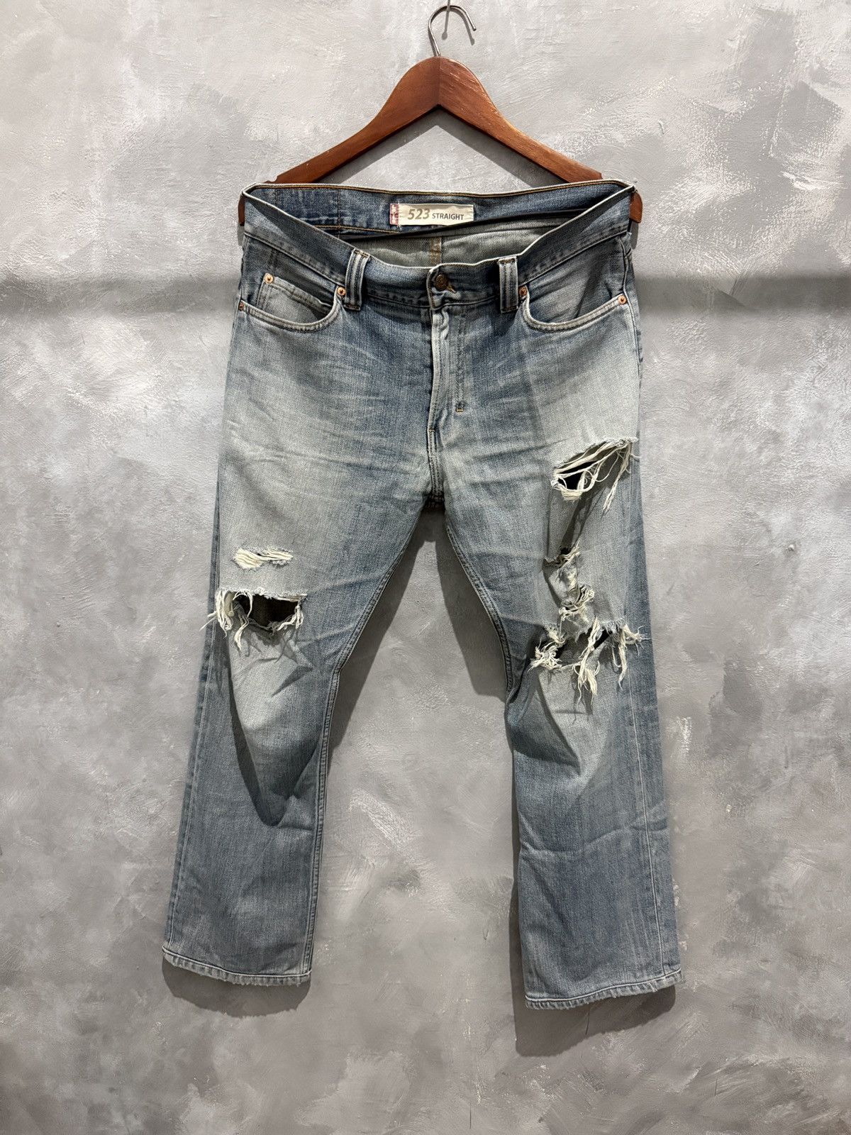 Levi's Rare Vintage 2000s Levi’s Straight Cut Jeans Size US 35 - 6 Thumbnail