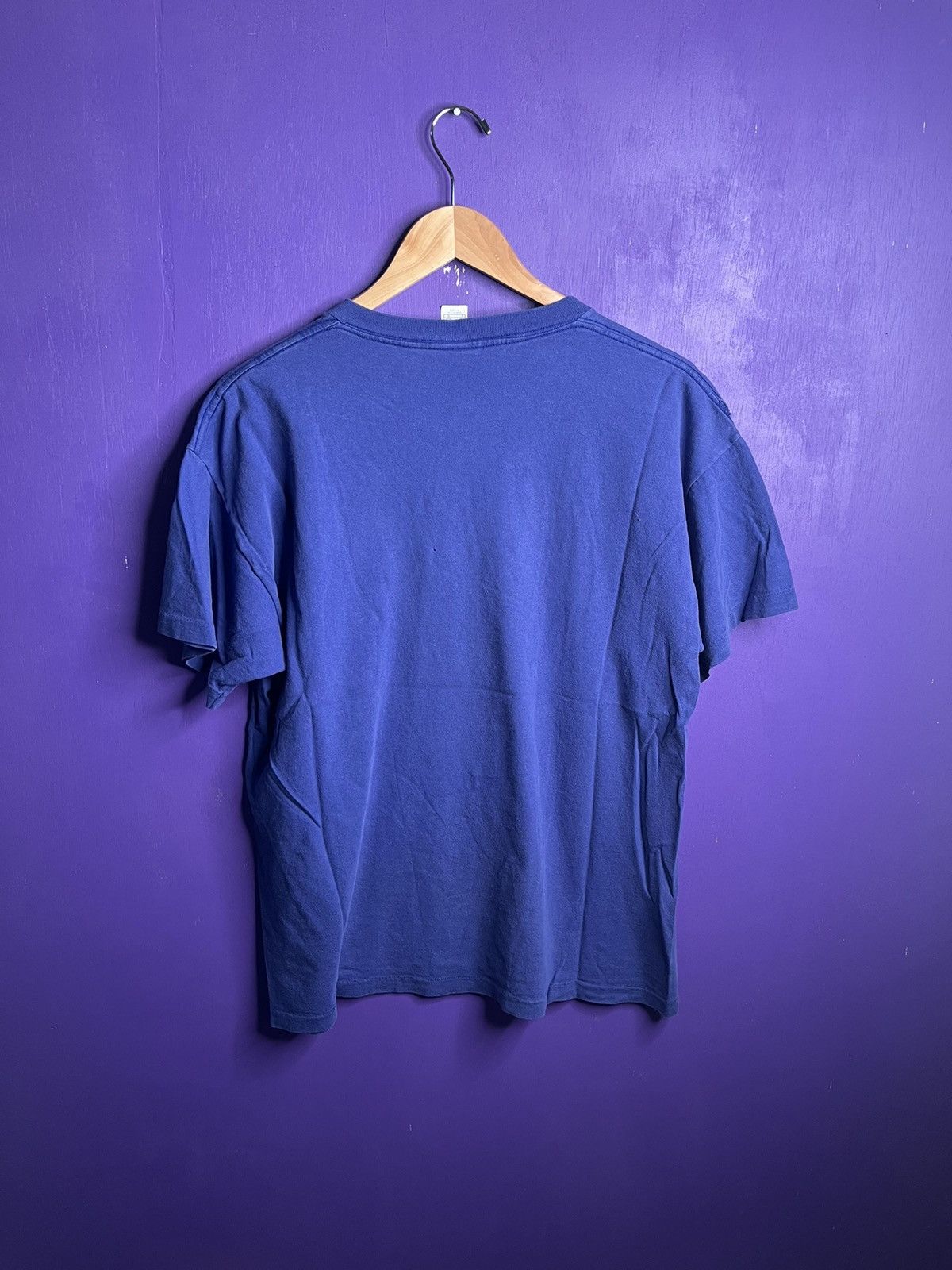 Nike × Vintage Vintage 90s Nike double logo faded t-shirt Size US L / EU 52-54 / 3 - 2 Thumbnail
