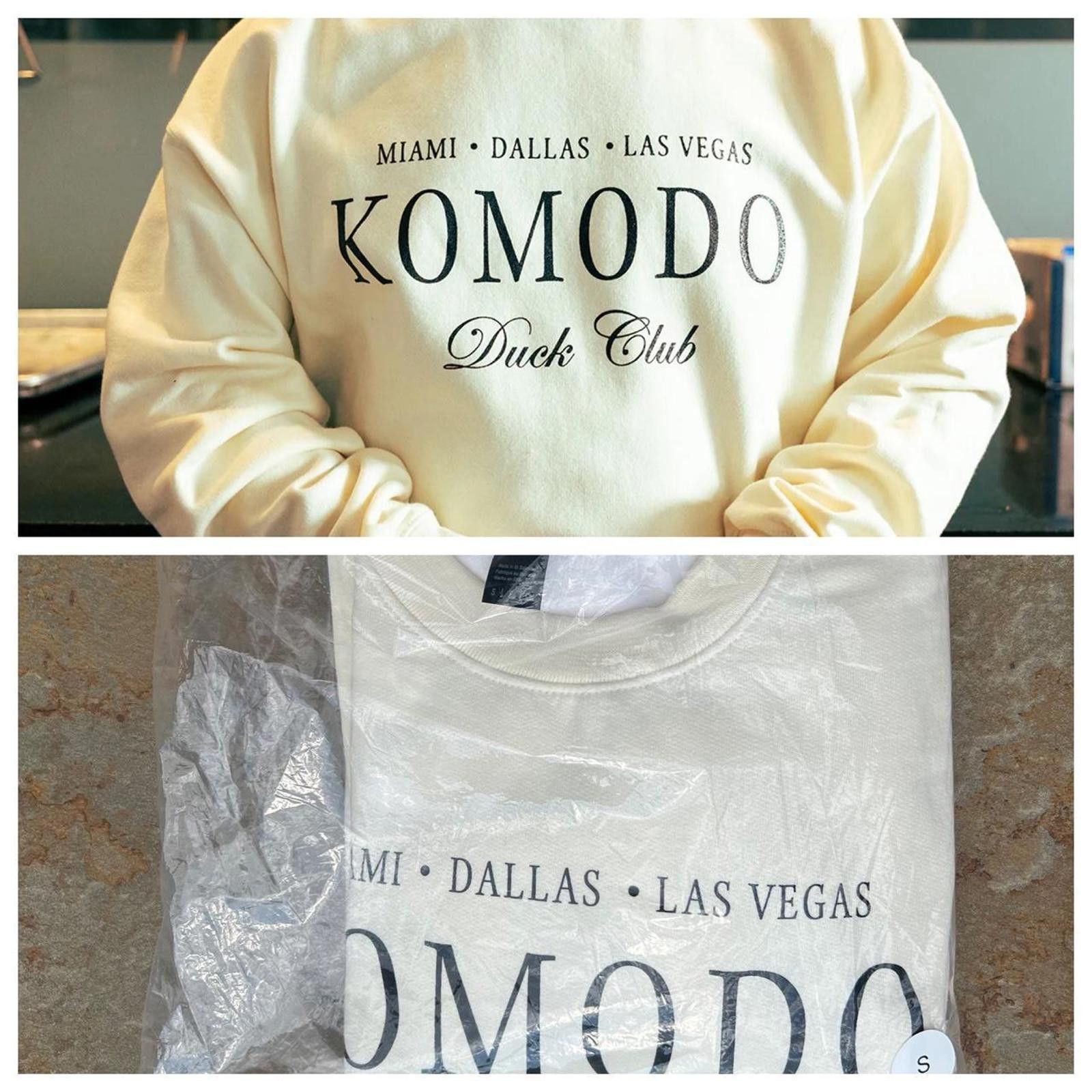 Other Cream Komodo Duck Club Miami Dallas Las Vegas Crewneck Size US S / EU 44-46 / 1 - 1 Thumbnail