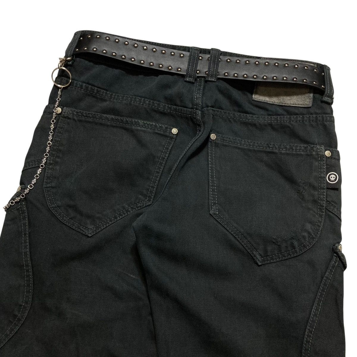 Le Grande Bleu (L.G.B.) TRUEDOC - Cargo Pants Bondage Black Wash Vkei Style Japanese Size US 30 / EU 46 - 4 Thumbnail