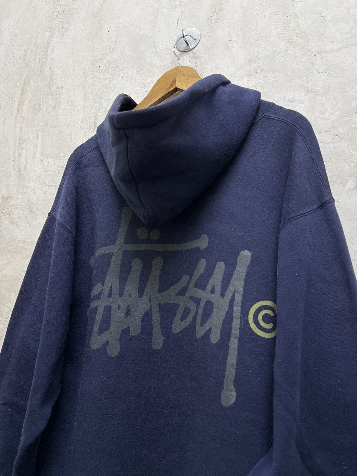 Stussy Vintage 90s Faded Stussy Signature Hoodie Size US XL / EU 56 / 4 - 3 Thumbnail