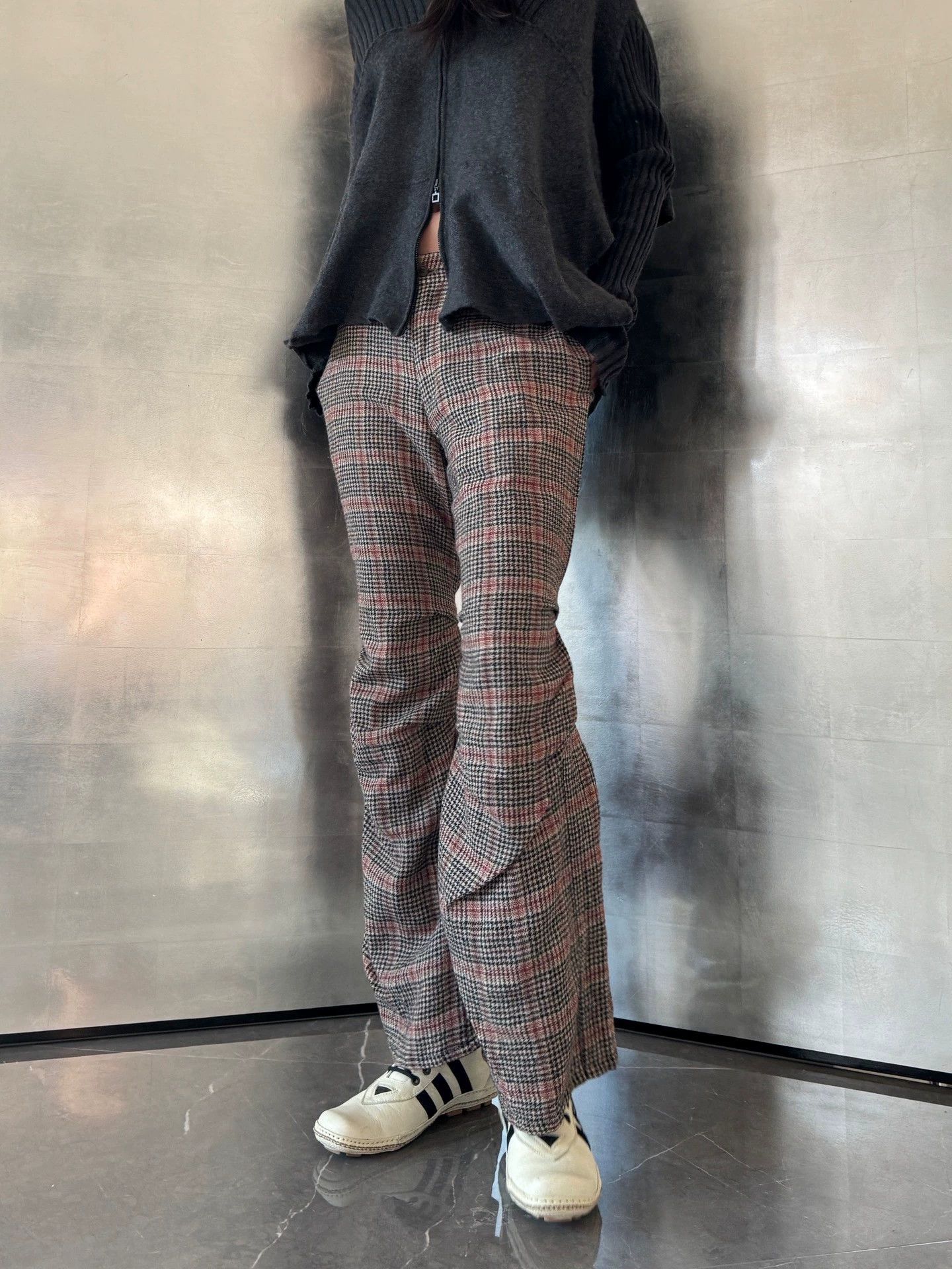 Vintage Vintage Japanese Houndstooth Wool Knee Strap Pants Size M Size 27" / US 4 / IT 40 - 3 Thumbnail