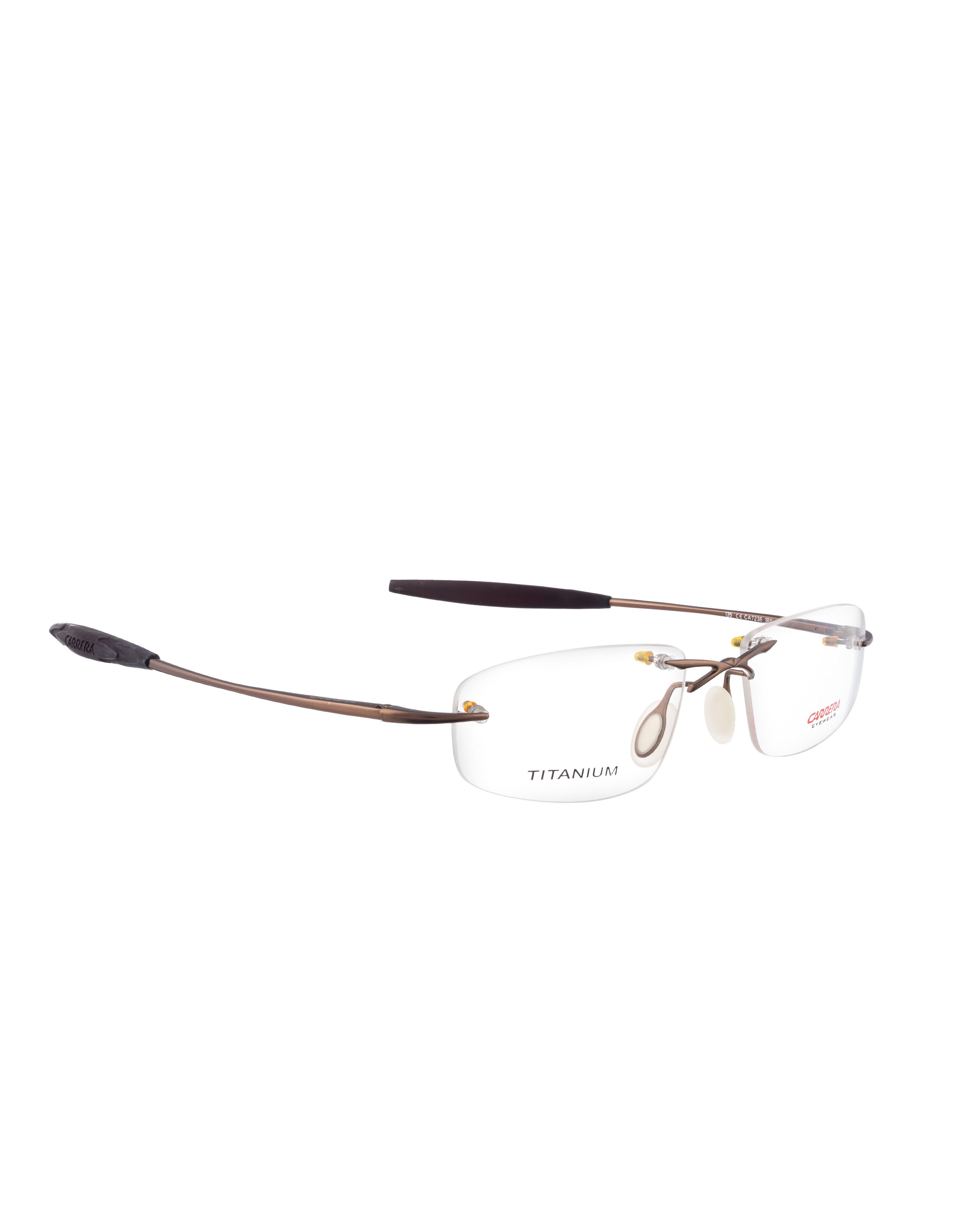 Carrera Carrera 90s Rimless Sporty Brown Metallic Glasses Size ONE SIZE - 1 Thumbnail
